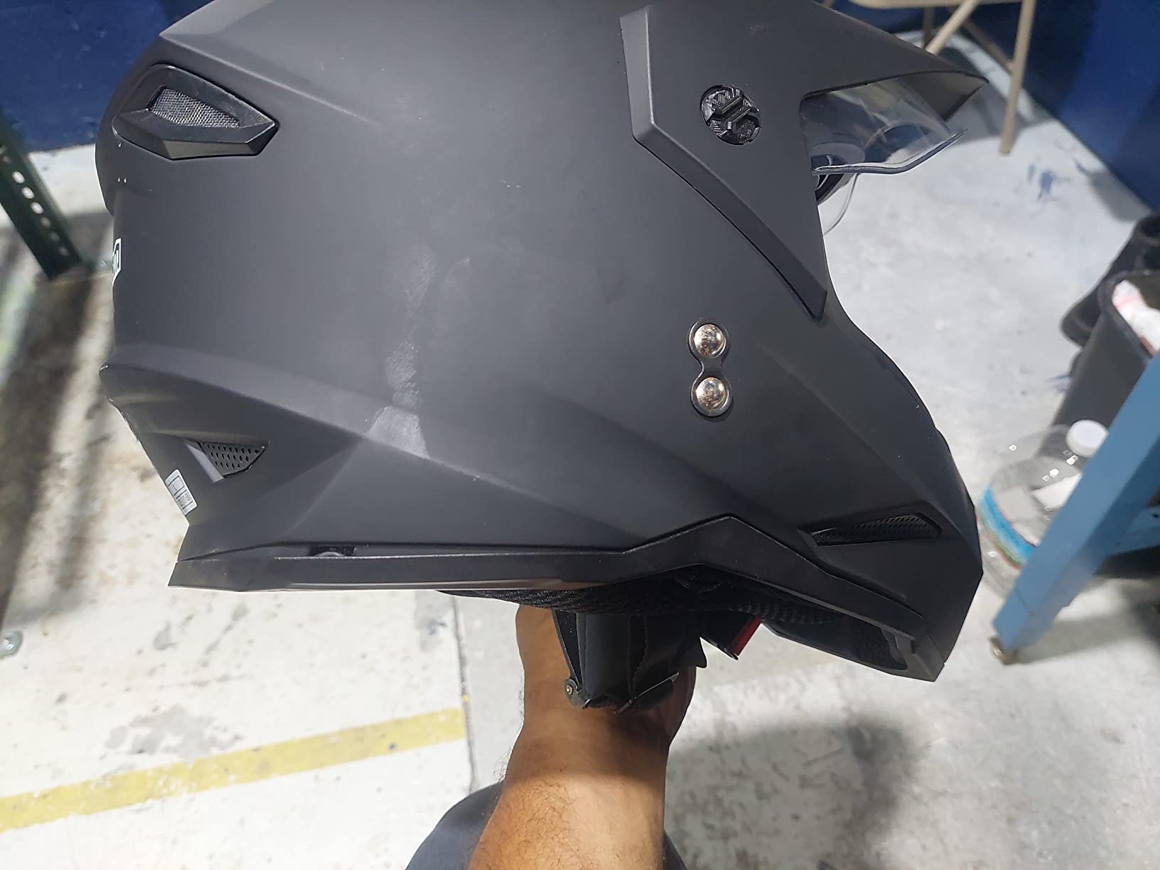 1Storm Dual Sport Motorcycle Motocross Off Road Full Face Helmet Dual Visor: HF802 customer photo 1