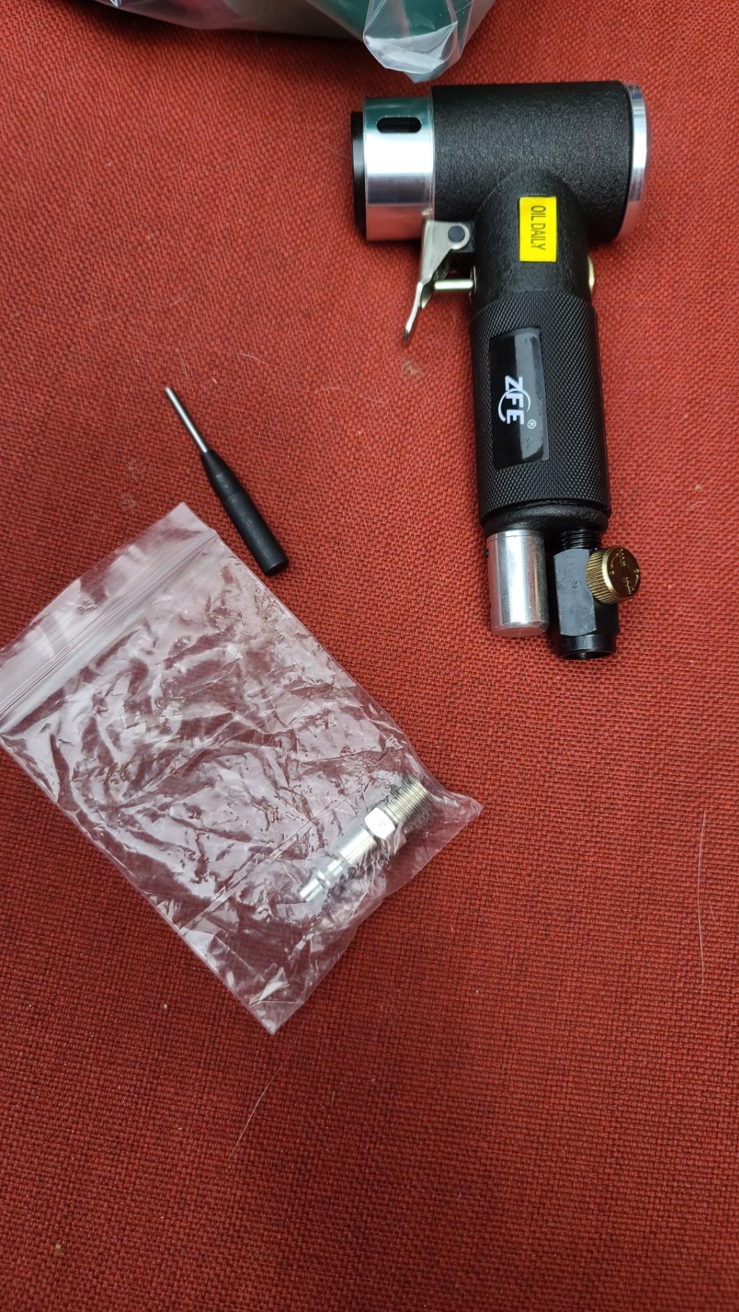 1/2/3 Inch Random Orbital Air Sander, Mini Pneumatic Sander for Auto Body Work, High Speed Air Powered Polisher with 15 Polishing Buffing Pads, 18 Sandpapers customer photo 2
