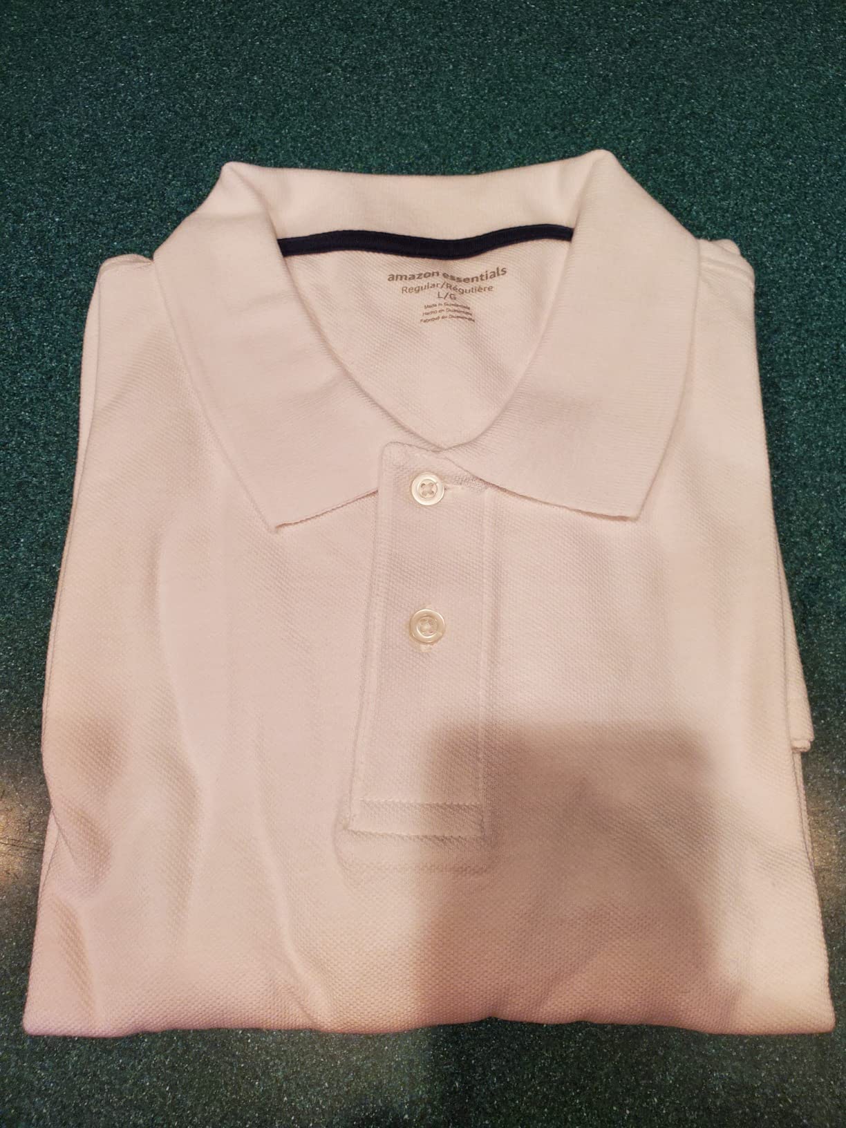 Amazon Essentials Men's Regular-Fit Short Sleeve Cotton Pique Polo Shirt customer photo 2
