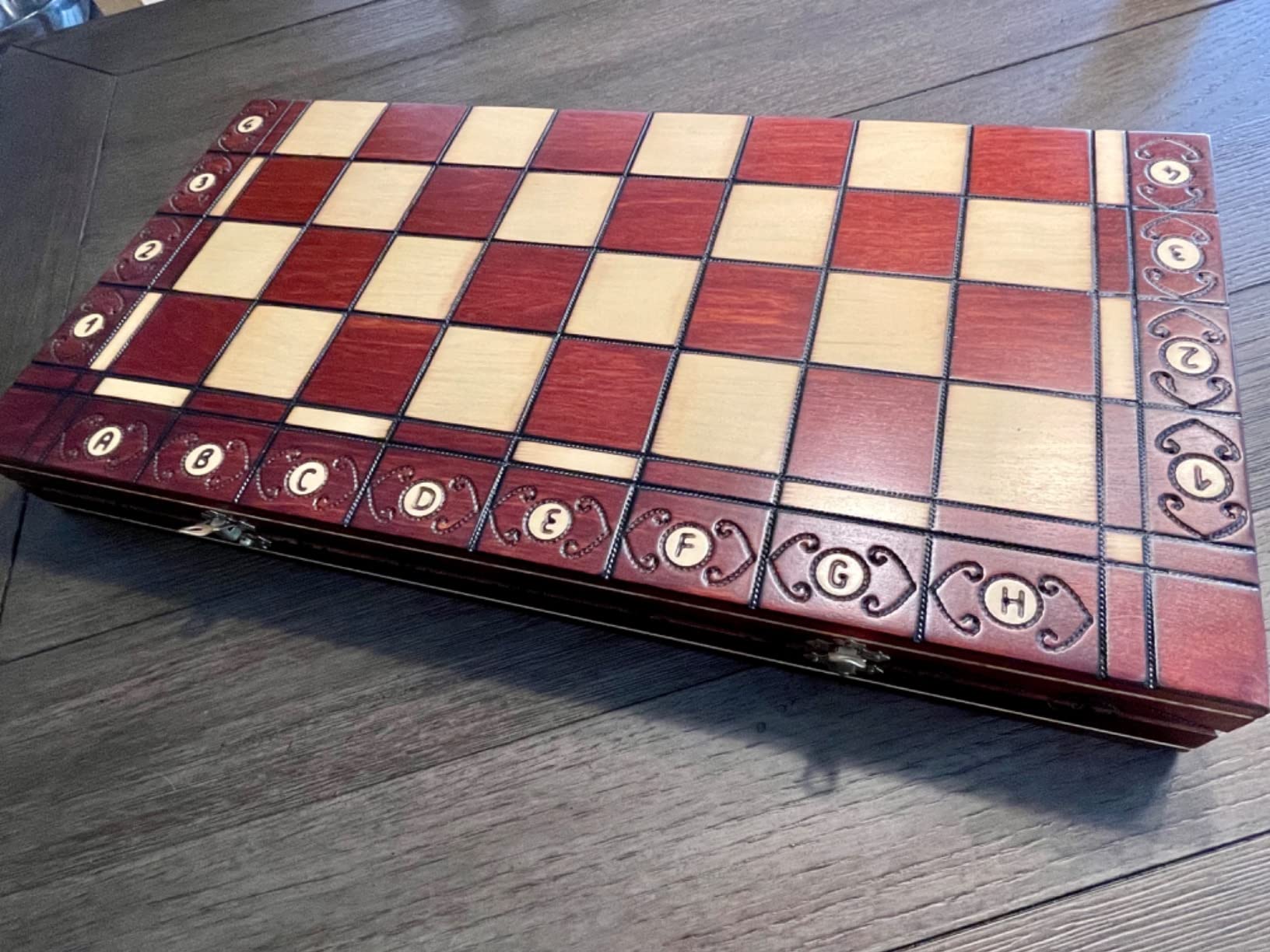 Husaria European International Wooden Chess Game Set, Ambassador - 21.7 Inches - Large-Size Chess Set with Handcrafted Chessmen and Felted Folding Board customer photo 2
