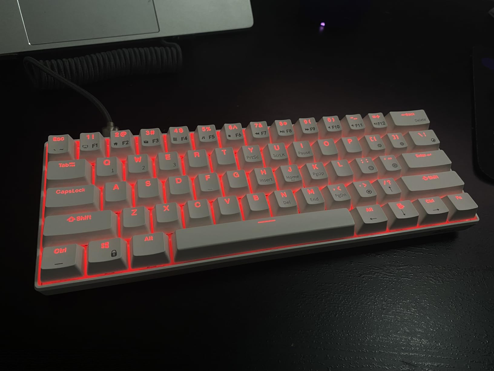 RK ROYAL KLUDGE RK61 Wireless Mechanical Keyboard, 60% Percent RGB, Black | 60% RGB Gaming Keyboard with Bluetooth/2.4GHz/Wired, Hot Swappable 61 Keys Ultra-Compact for Win/Mac/PC, Linear Red Switch customer photo 2