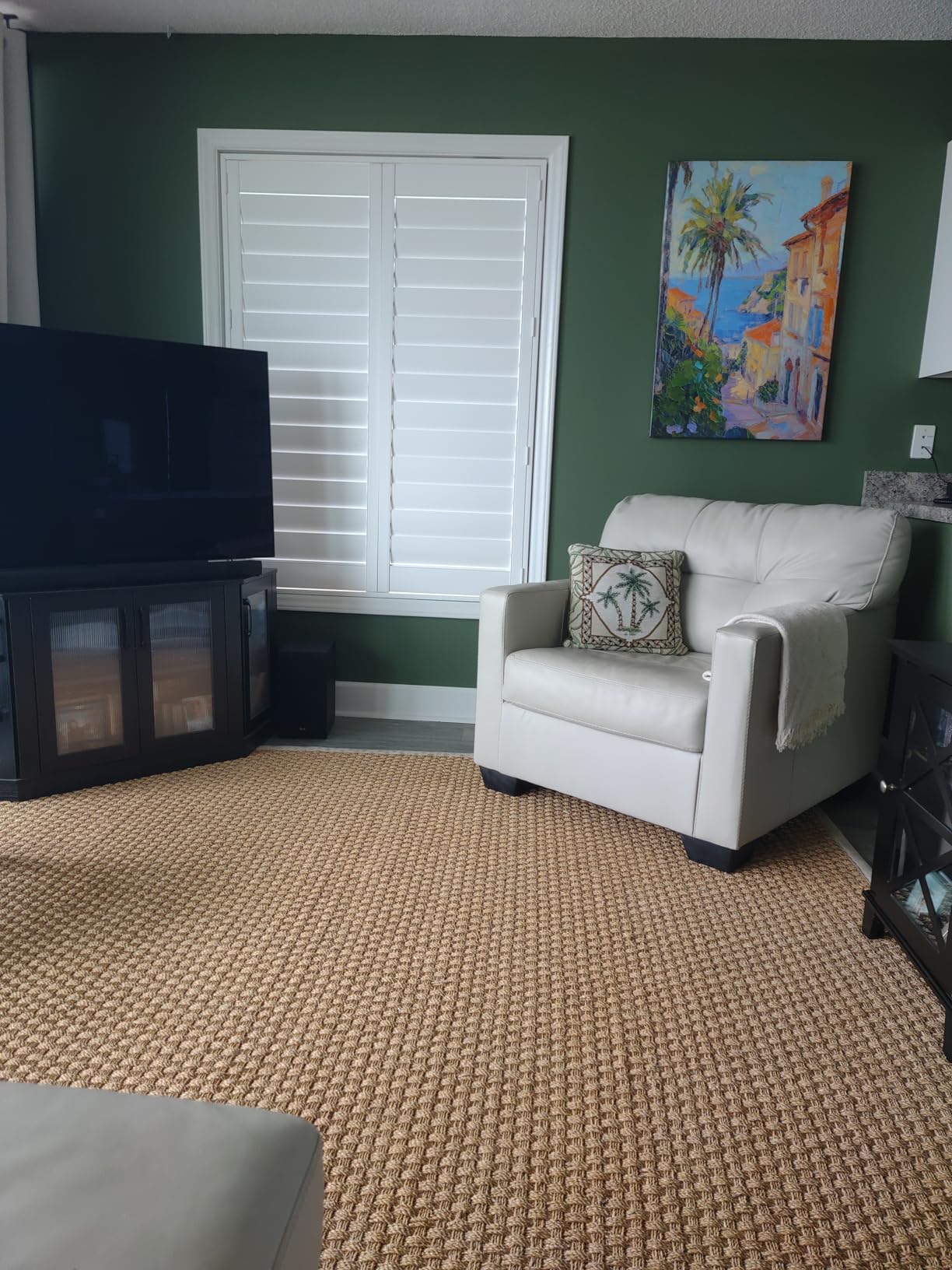 Suncraft Shutters -Plantation Shutters -Custom Made Window Blinds - No Front Tilt Rod - Easy DIY Installation - Interior Plantation Shutters -Privacy Blinds for Kitchen, Bath, Bedroom customer photo 2