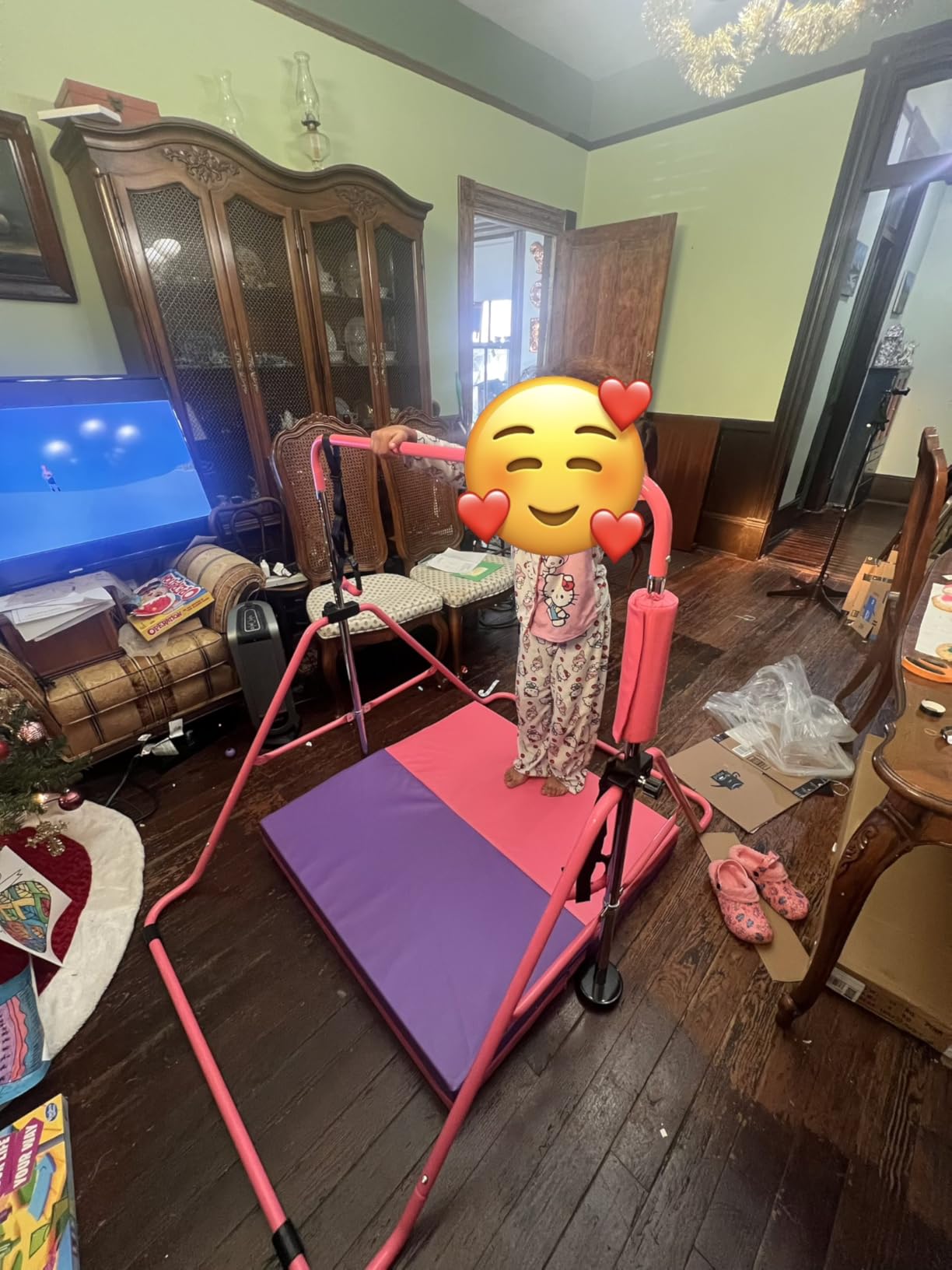 Gymnastics Bars, Adjustable Gymnastic Horizontal Bars for Kids | 5-Height Adjustable 34.8