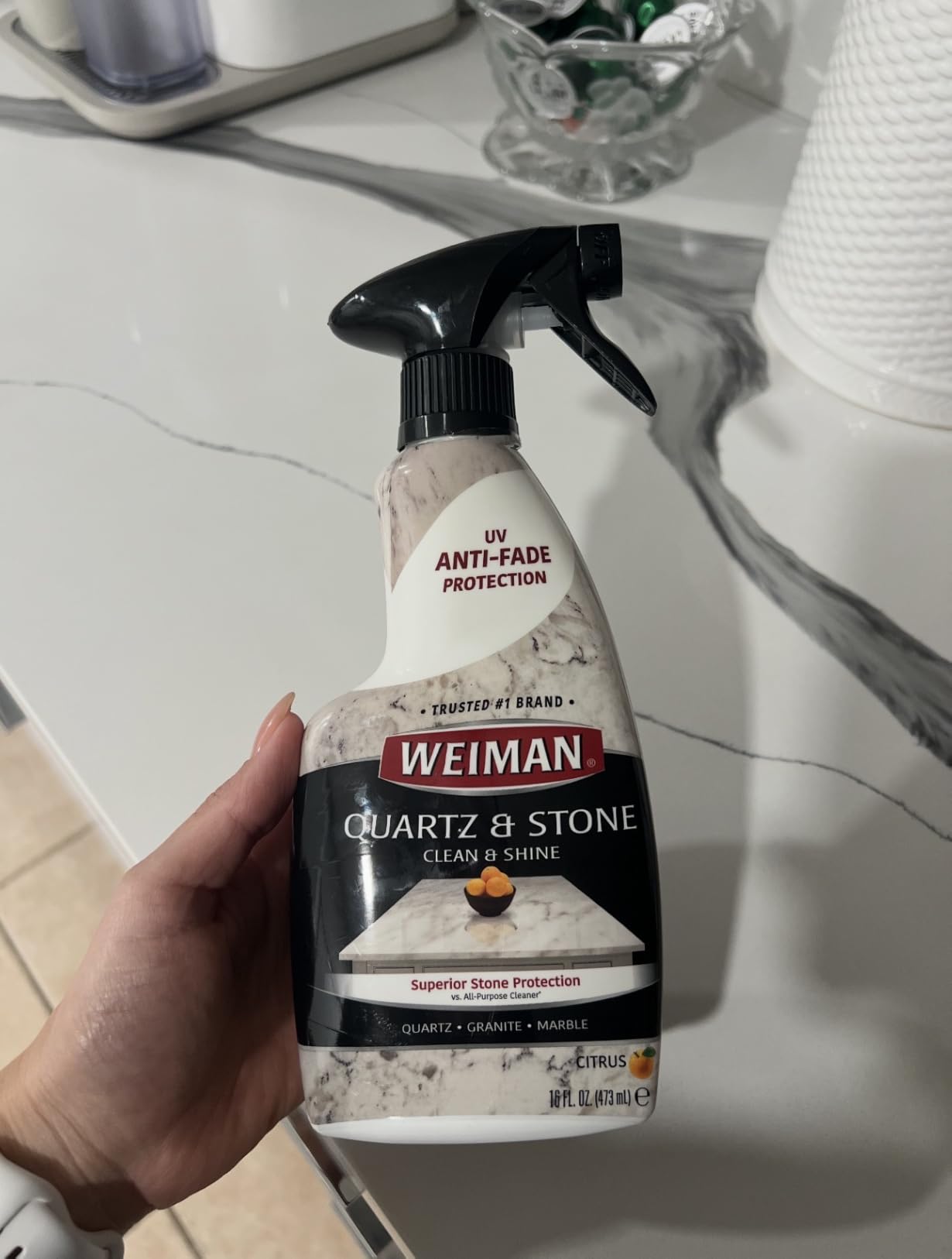 Weiman Quartz Countertop Cleaner and Polish (2 Pack w/Micro Towel) customer photo 2