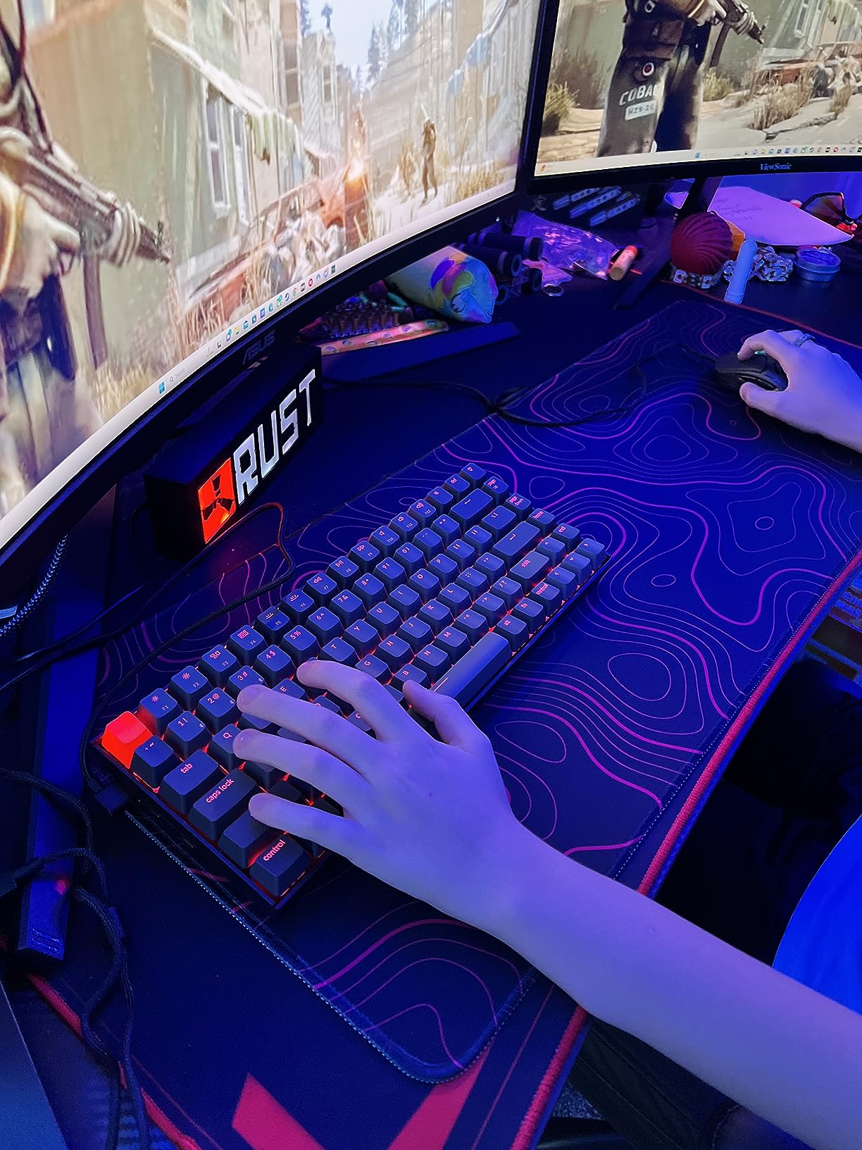 Keychron K2 75% Layout RGB Bluetooth Wireless Mechanical Keyboard-Version 2 | Keychron Super Red Switch/Anti Ghosting/N-Key Rollover, Compact 84 Keys USB Wired Gaming Keyboard for Mac Windows customer photo 1