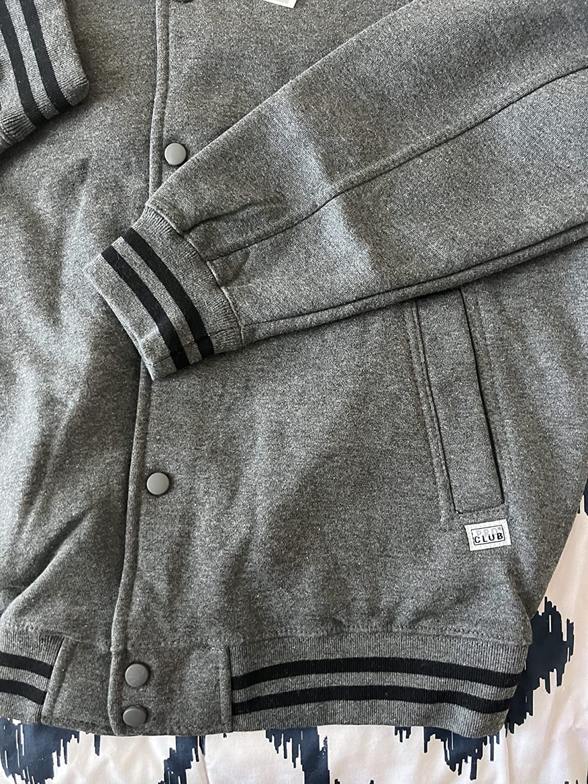 Pro Club Men's Varsity Fleece Baseball Jacket customer photo 1