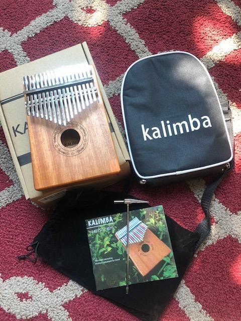 Kalimba Thumb Piano 17 Keys with Tune Hammer and Study Instruction, Portable Mbira Finger Piano Kit, Gift for Friend Adult Beginners customer photo 1