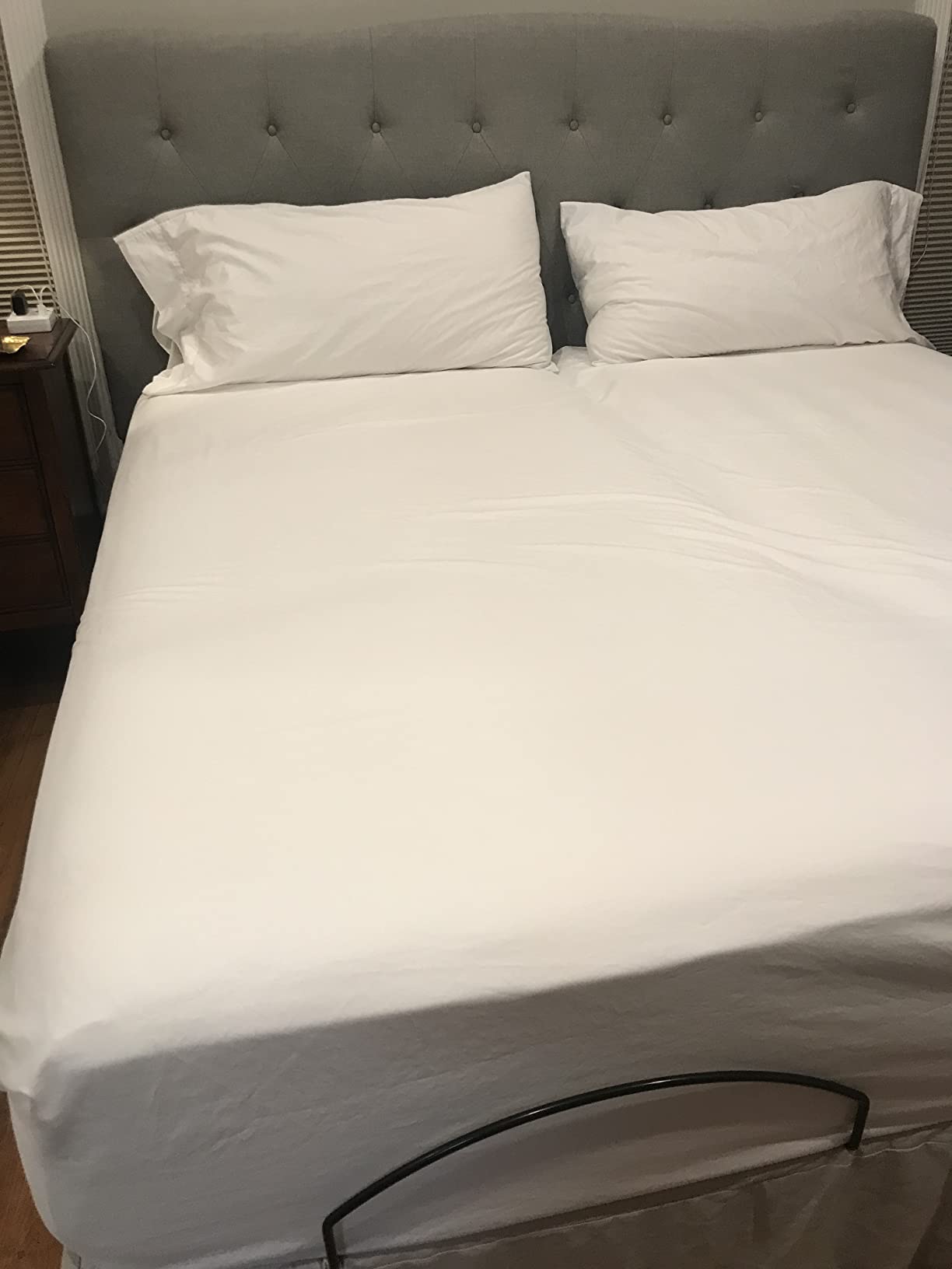 California Design Den Softest 100% Cotton Sateen Queen Sheets, 4 Pcs, White | 500 Thread Count Backed by Good Housekeeping Seal, 16
