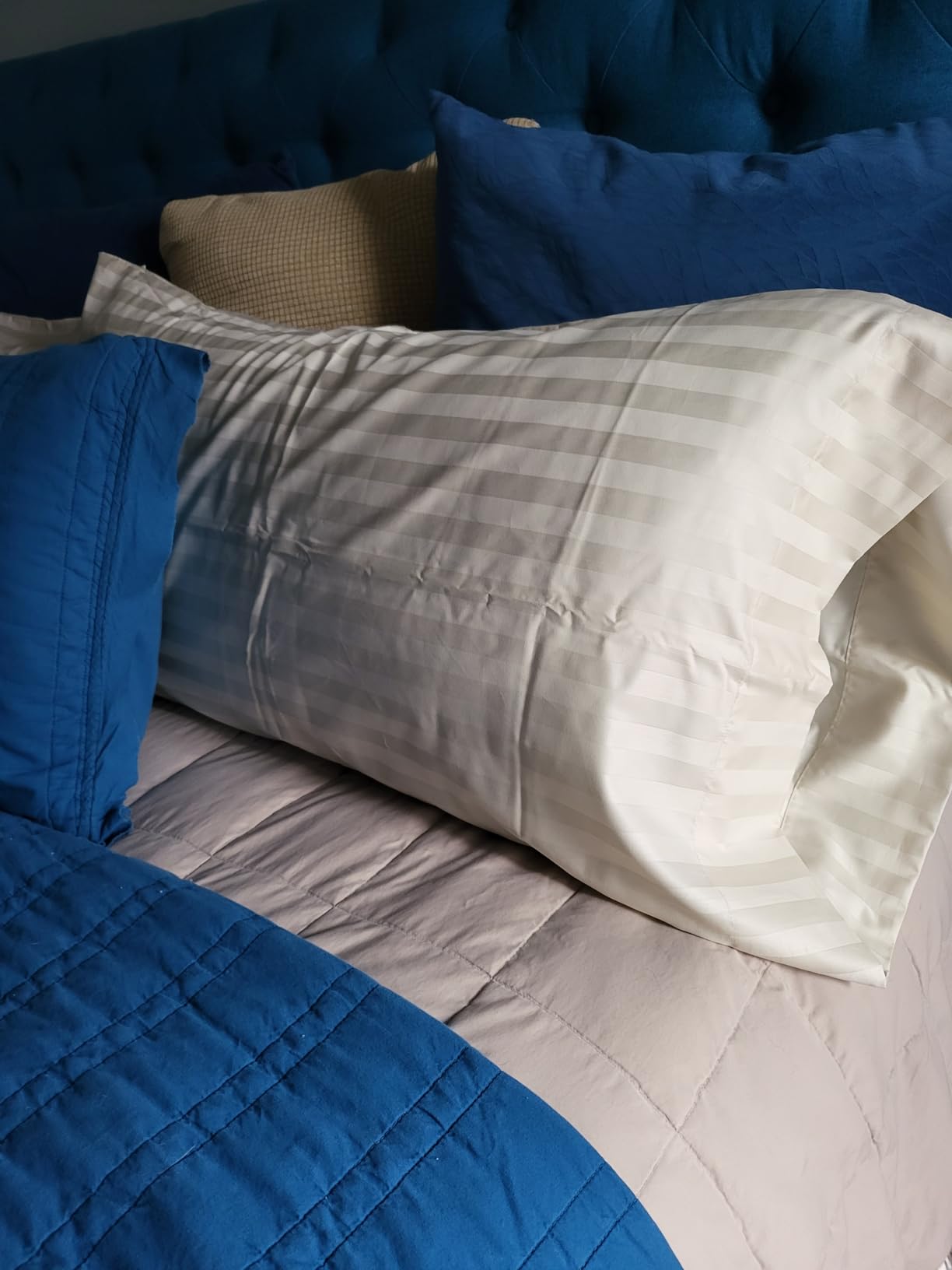California Design Den Softest 100% Cotton Sateen Queen Sheets, 4 Pcs, White | 500 Thread Count Backed by Good Housekeeping Seal, 16
