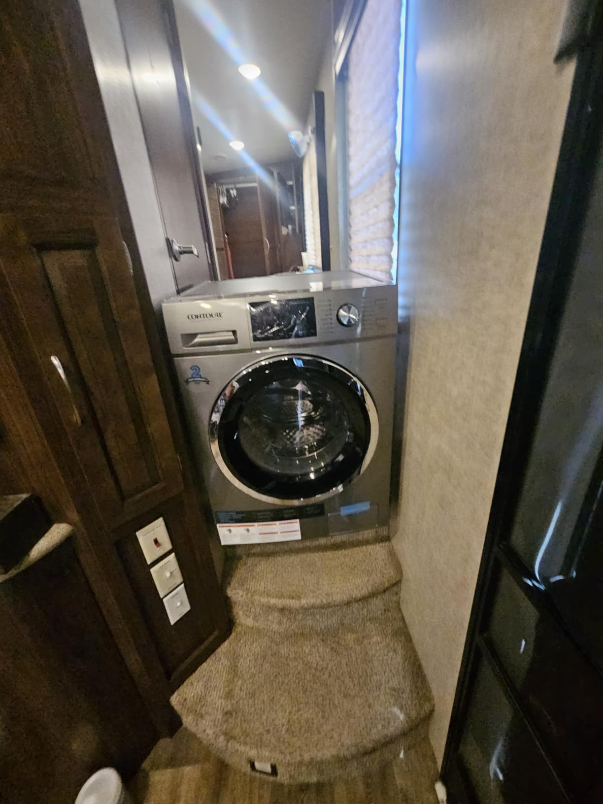 Contoure 2.7 Cu Ft Ventless Washer Dryer Combo with Steam, 120V, Titanium | All-in-one RV washing machine, no venting required, model RV-WD900S customer photo 1