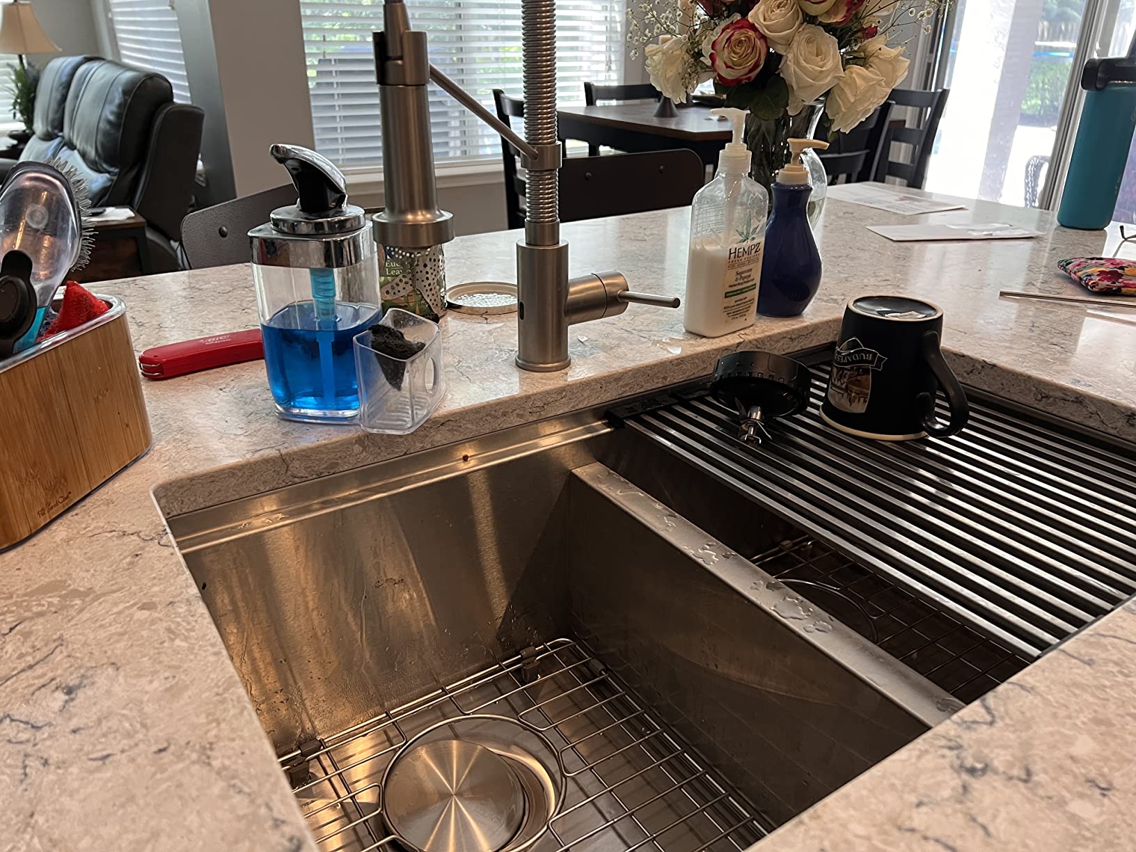 Ruvati 33-in Double Bowl 60/40 Undermount Workstation Kitchen Sink - RVH8356 customer photo 1