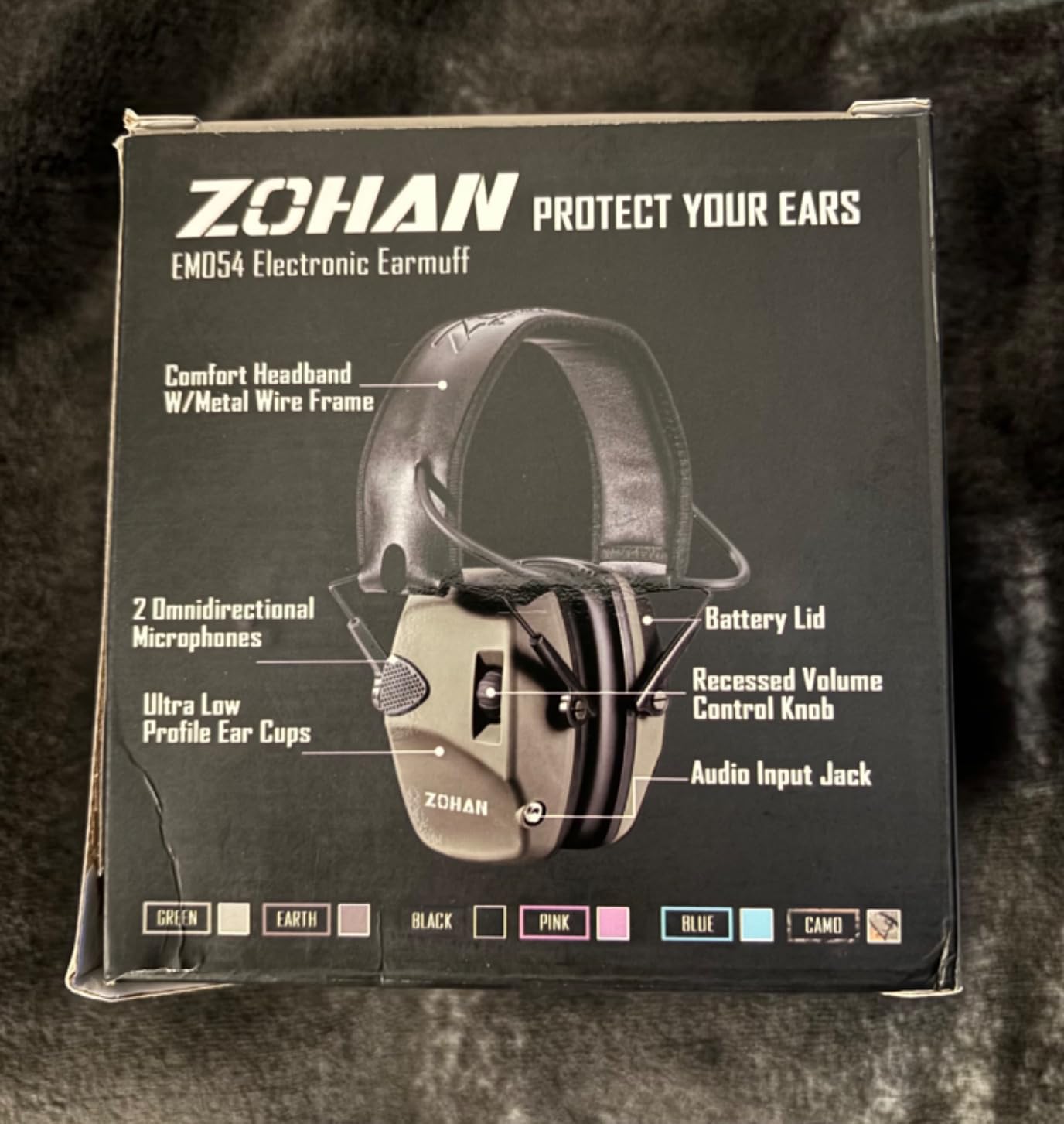ZOHAN EM054 Electronic Ear Protection for Shooting Range with Sound Amplification Noise Reduction, Ear Muffs for Gun Range customer photo 2