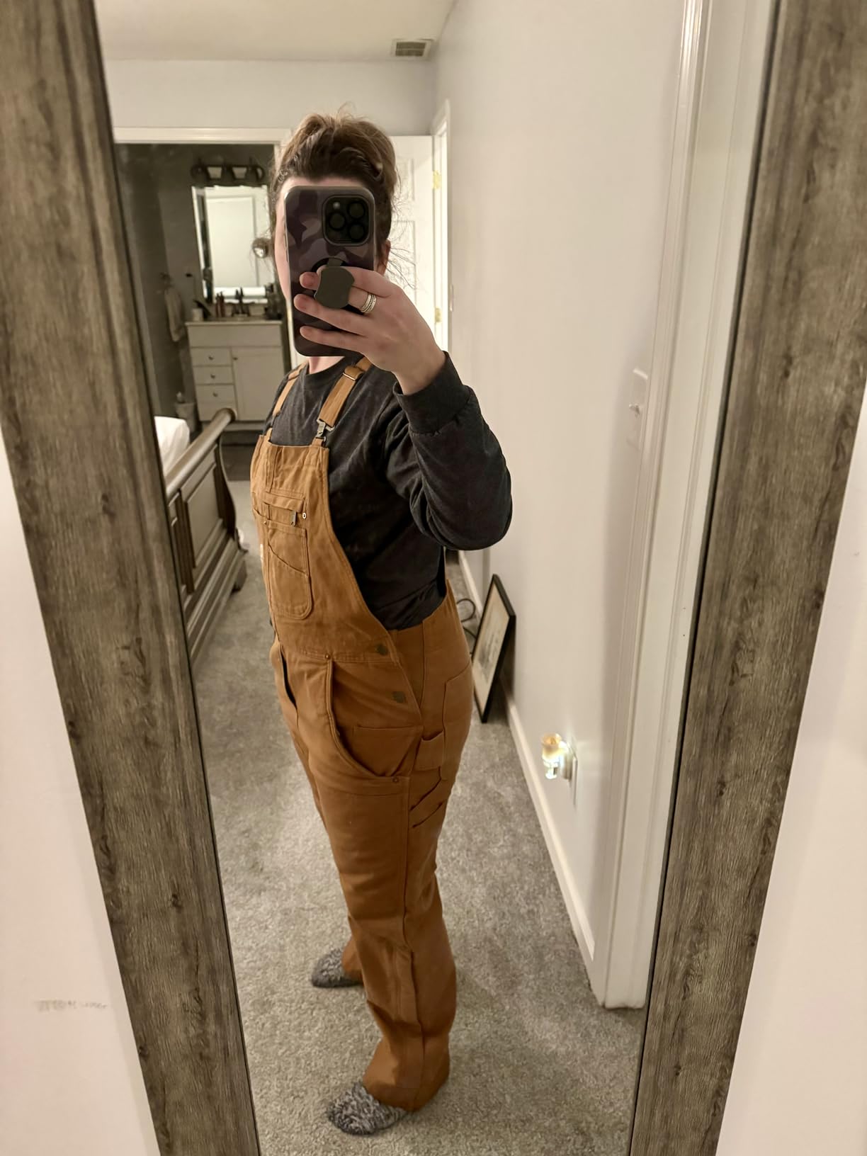 Carhartt Women's Washed Duck Insulated Bib Overall customer photo 1