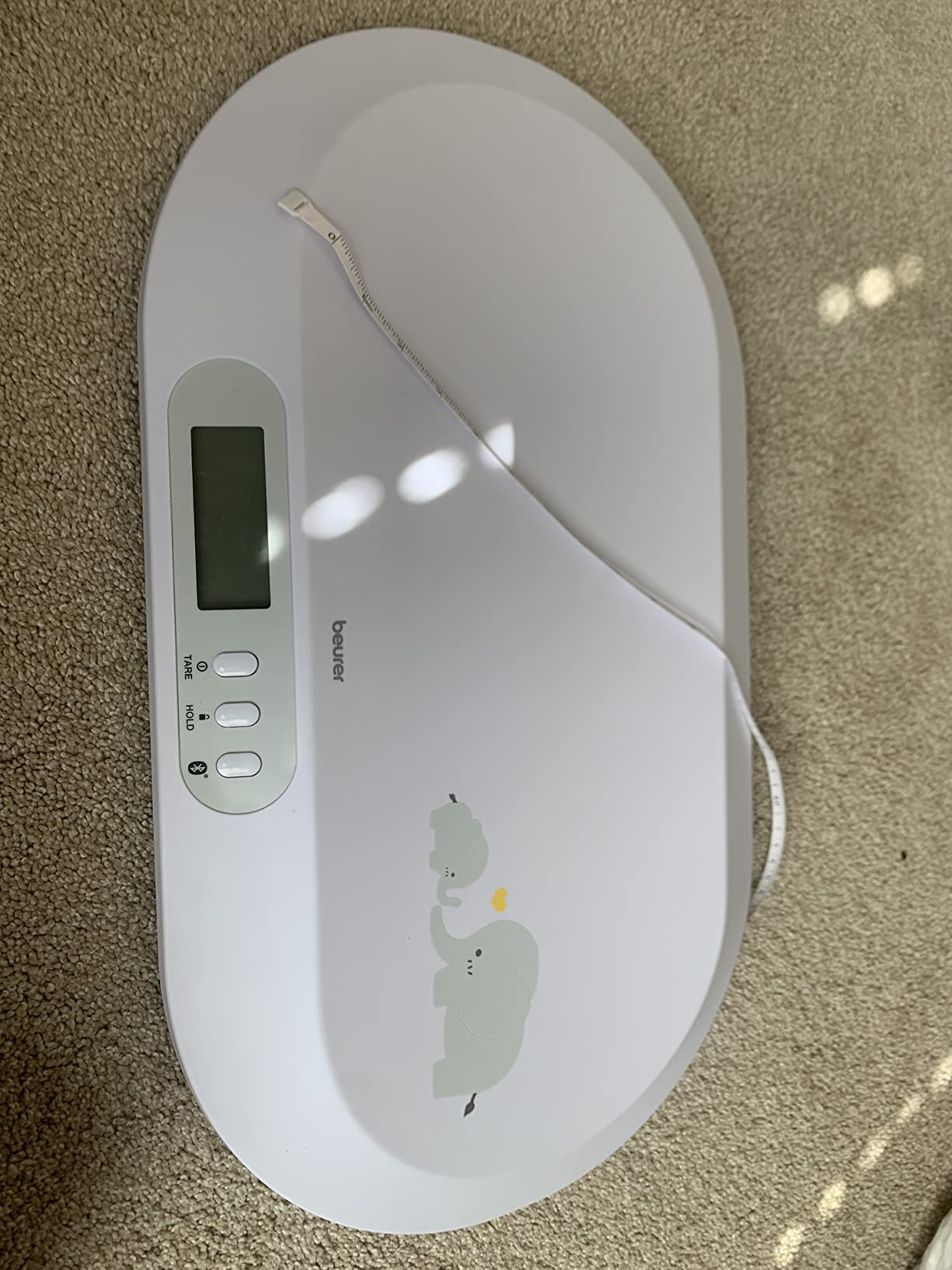 Beurer BY90 Digital Baby & Pet Scale with Bluetooth for Infants, Cats & Dogs, Weighing in Lbs/Oz/Kg up to 44 lbs, Hold & Tare Function for Accuracy & Curved Platform customer photo 2