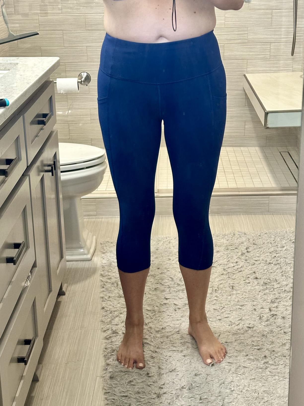 Capri Leggings for Women High Waisted Capri Leggings with Pockets for Women Tummy Control Yoga Pants Women customer photo 2