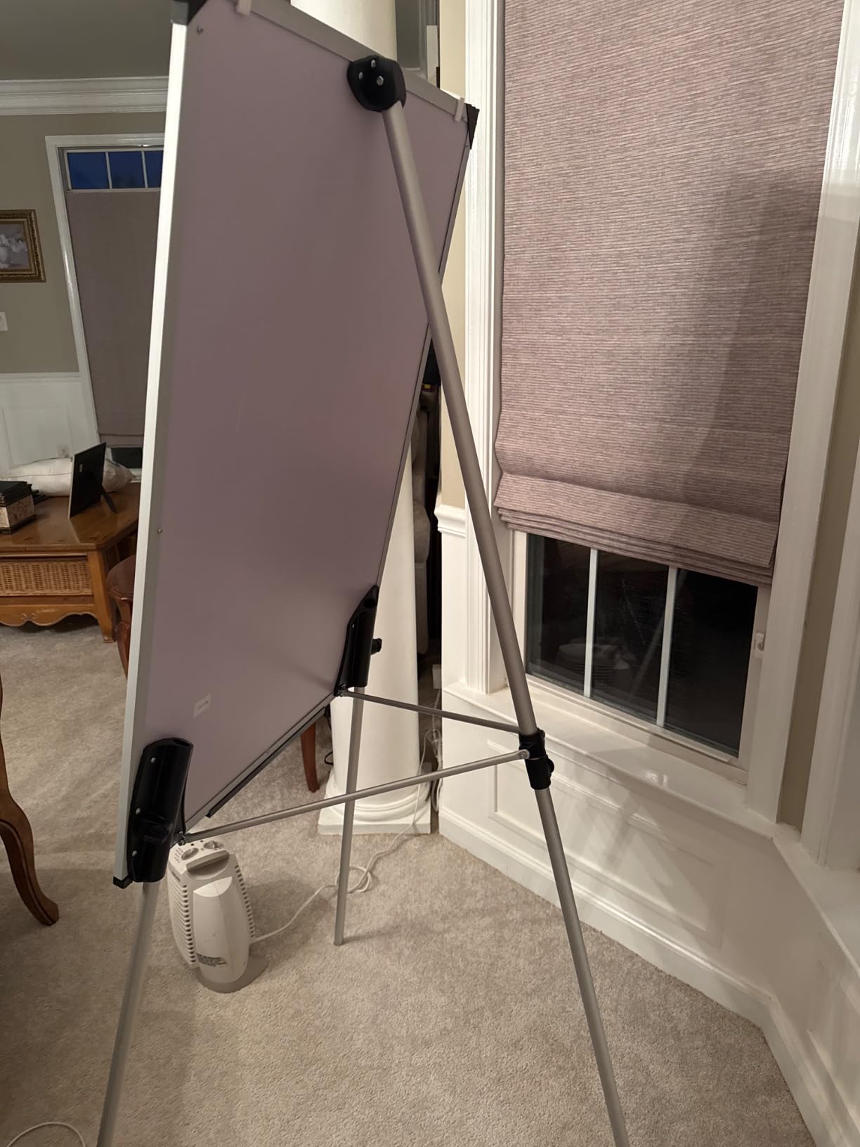 VIZ-PRO Whiteboard Easel, 36 x 24 Inches, Portable Stand Dry Erase Board | 3' x 2', Height Adjustable, Aluminium Frame, Includes Flipchart Pad & Marker Tray, for School Office and Home customer photo 2