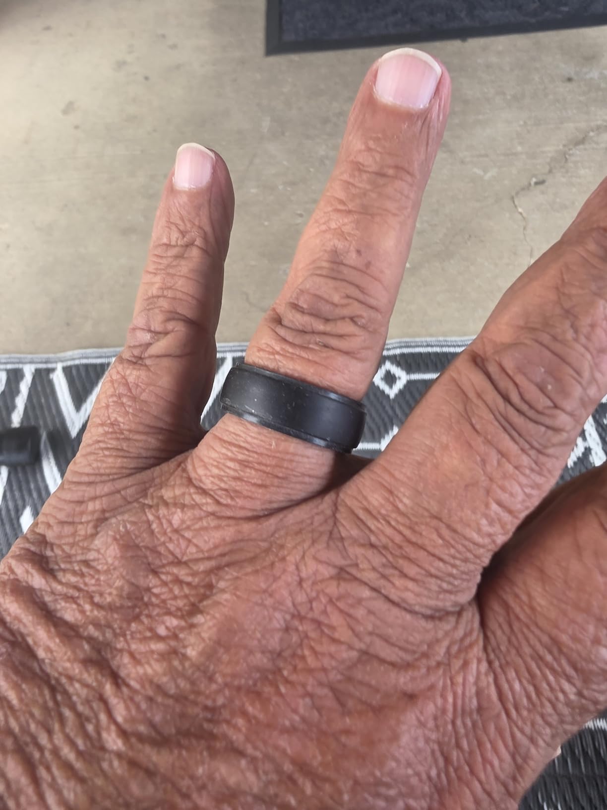 ThunderFit Men's Silicone Rings 10mm Wide 2.5mm Thick Rubber Bands, Breathable, Variety Multipack 1-10 customer photo 1