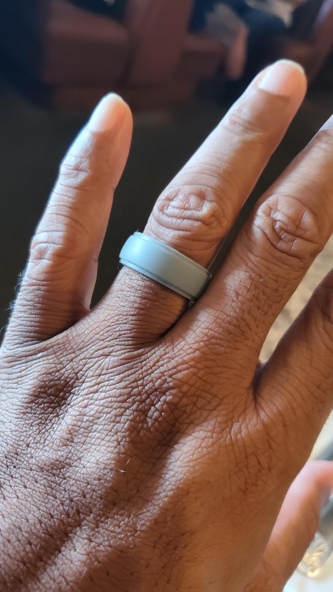 ThunderFit Men's Silicone Rings 10mm Wide 2.5mm Thick Rubber Bands, Breathable, Variety Multipack 1-10 customer photo 2