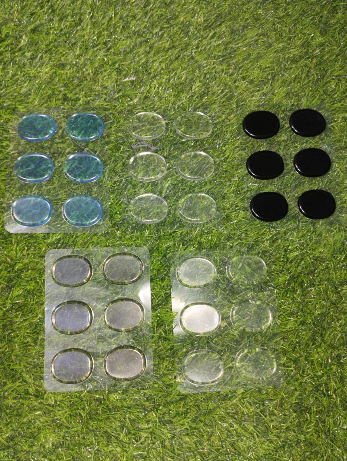 30 Pcs Drum Dampener Gel Pads, Transparent White, Black, Blue, Gray | Sticky Muffler Gels, Drum Silencers Mute Accessories, Silicone, Soft, Self Adhesive, Reusable, For Cymbals Tone customer photo 1