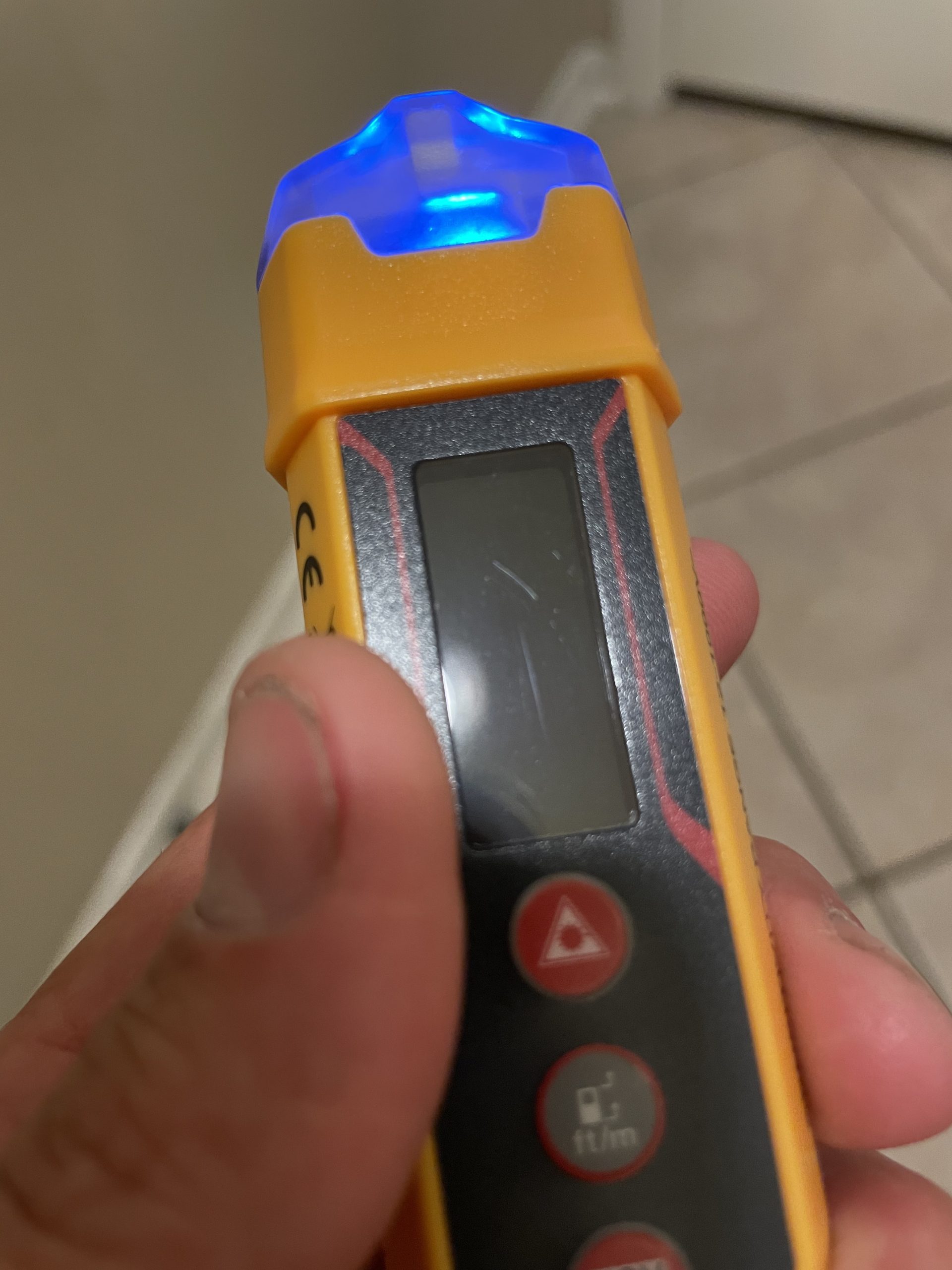 Klein Tools NCVT-6 Non-Contact Volt Tester, 12 - 1000V AC Pen with Integrated Laser Distance Measure, LED and Audible Alarms, Pocket Clip customer photo 1