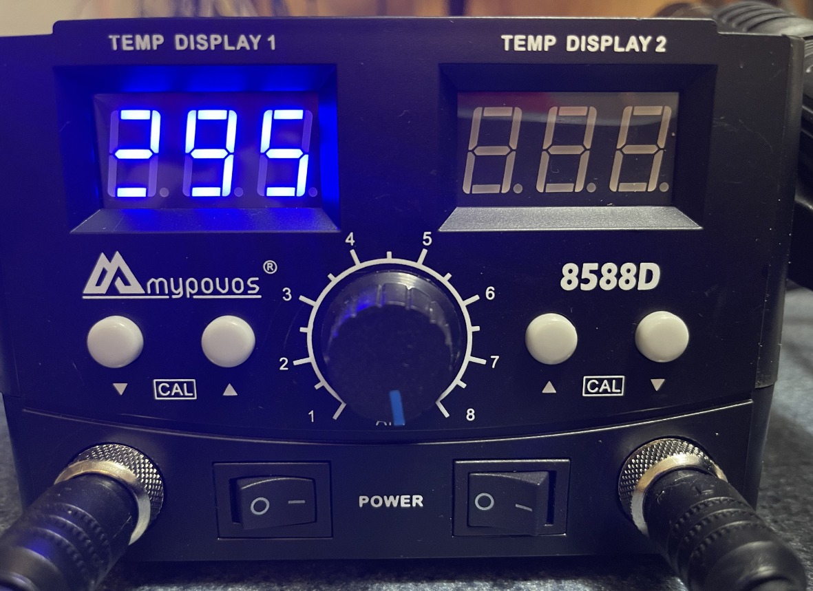 2 IN 1 750W LED Digital Soldering Station Hot Air Gun Rework Station Electric Soldering Iron For Phone PCB IC SMD BGA Welding SET 110V (8588D SET1) customer photo 2
