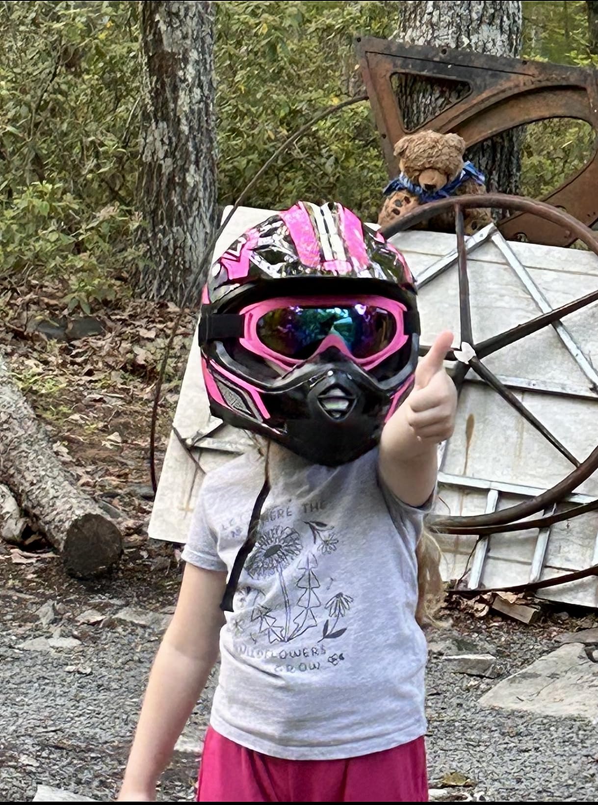 ILM Youth Kids Dirt Bike Helmet Full Face Motocross Set DOT B07 | Includes Goggles Sports Gloves Storage Bag, Multiple Vents and Washable Liner, ATV UTV BMX MX Off-Road Racing customer photo 1