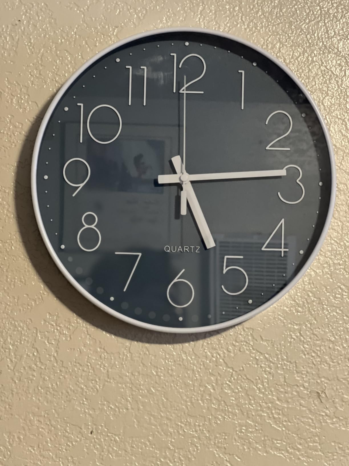 jomparis Wall Clock 12 Inch Non-Ticking Silent Battery Operated Round Wall Clock Modern Elegant Simple Style Clock for Home Office Kitchen Bedroom Living Room customer photo 2