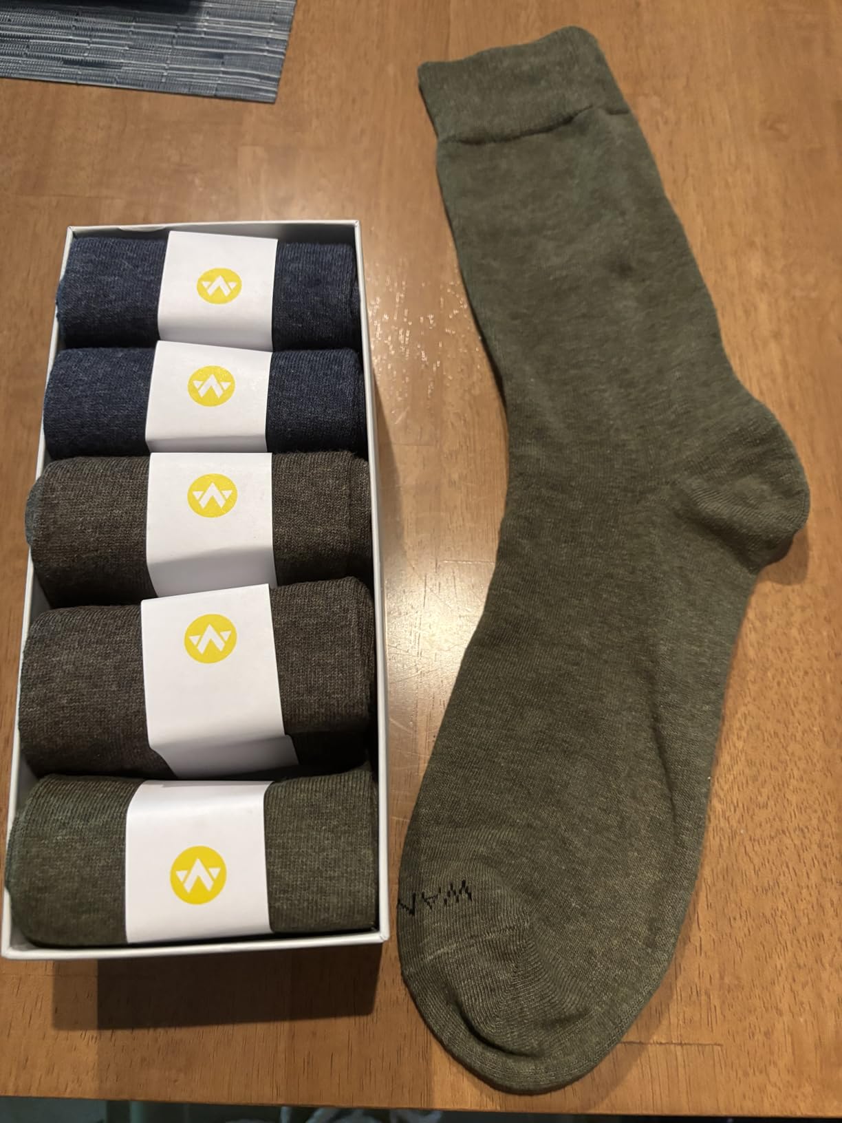 WANDER Mens Dress Socks Cotton Thin Lightweight Breathable 6/8 Pairs customer photo 2