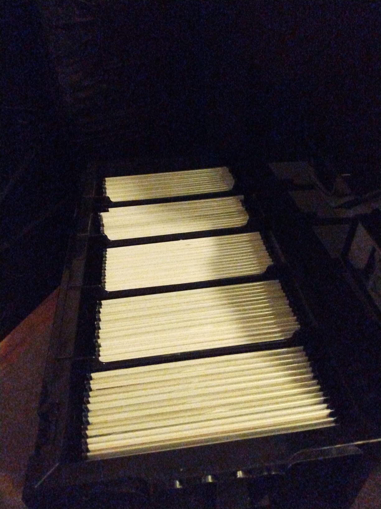 BCW Long Comic Book Bins, Holds 300 Comics Each, Stackable, Black, 1 Pack | Acid-free plastic bins stack six high and include partitions and label slots for organized storage of up to 300 comics each. customer photo 1