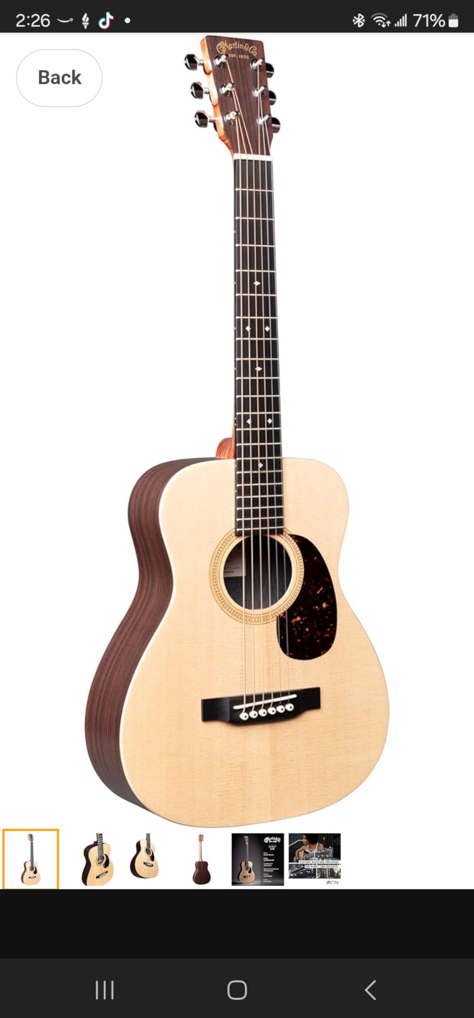 Martin LX1RE Little Martin Acoustic Electric with Gigbag customer photo 2