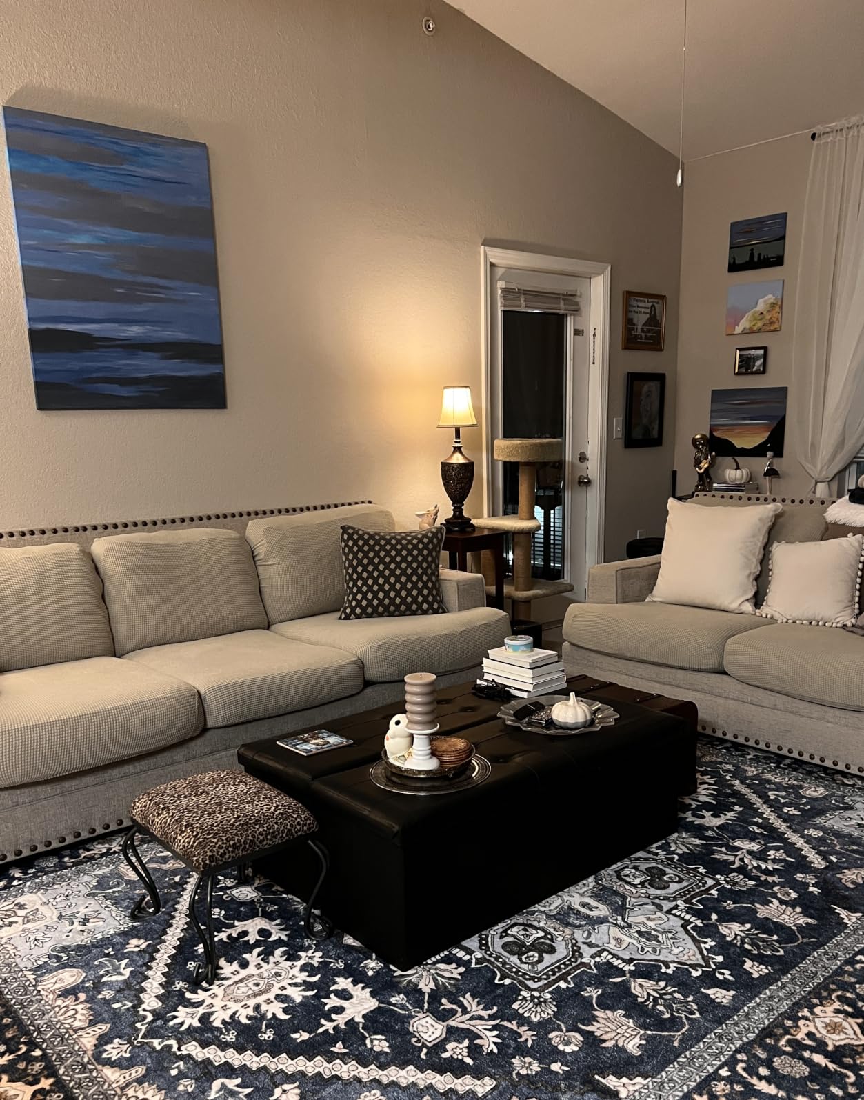 H.VERSAILTEX Super Stretch Individual Seat Cushion Covers Sofa Covers Couch Cushion Cover Slipcover Sets Thick Jacquard Textured Twill Fabric (3 Piece Sofa Cushion Covers, Grey) customer photo 1