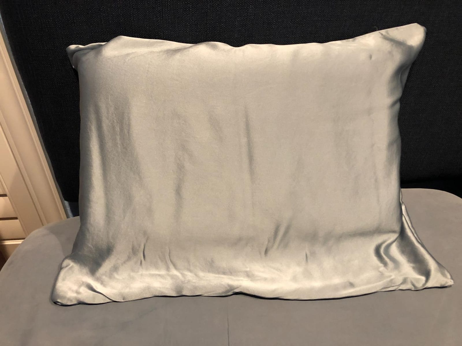 Adubor 100% Silk Pillowcase - Mulberry Silk Pillow Cases, 22 Momme 6A Grade Fibers, Silk Pillow Case for Hair and Skin Health, with Hidden Zipper (Standard 20''x26'', Ivory White, 1PC) customer photo 2