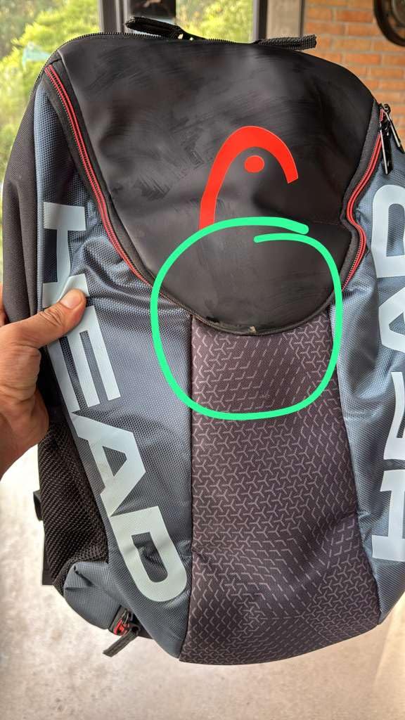 HEAD Tour Team Tennis Backpack 2 Racquet Carrying Bag w/Padded Shoulder Straps & Shoe Compartment - Black/Grey customer photo 1