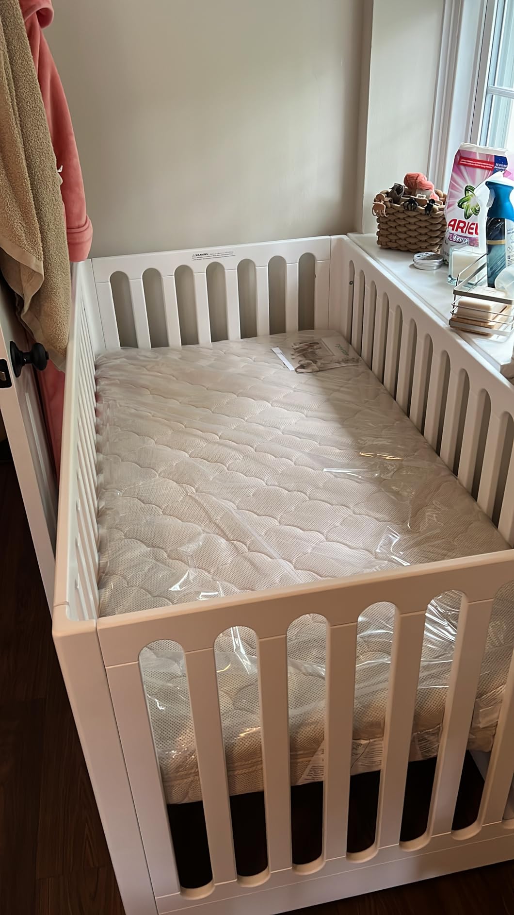 Newton Baby Waterproof Crib Mattress, Breathable & Washable - Grey customer photo 1