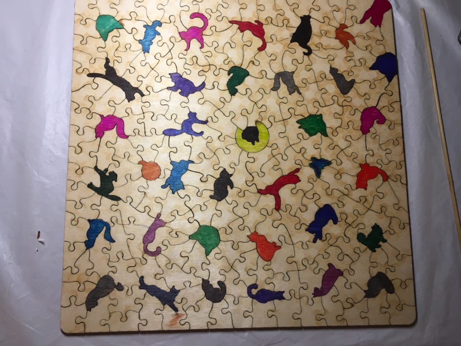 Cat Puzzle | On The Shelf | 215 Pieces | Wooden Puzzle | Nautilus Puzzles | Black Cat, For Adults, Unique Gift, Wooden, Made in USA customer photo 2