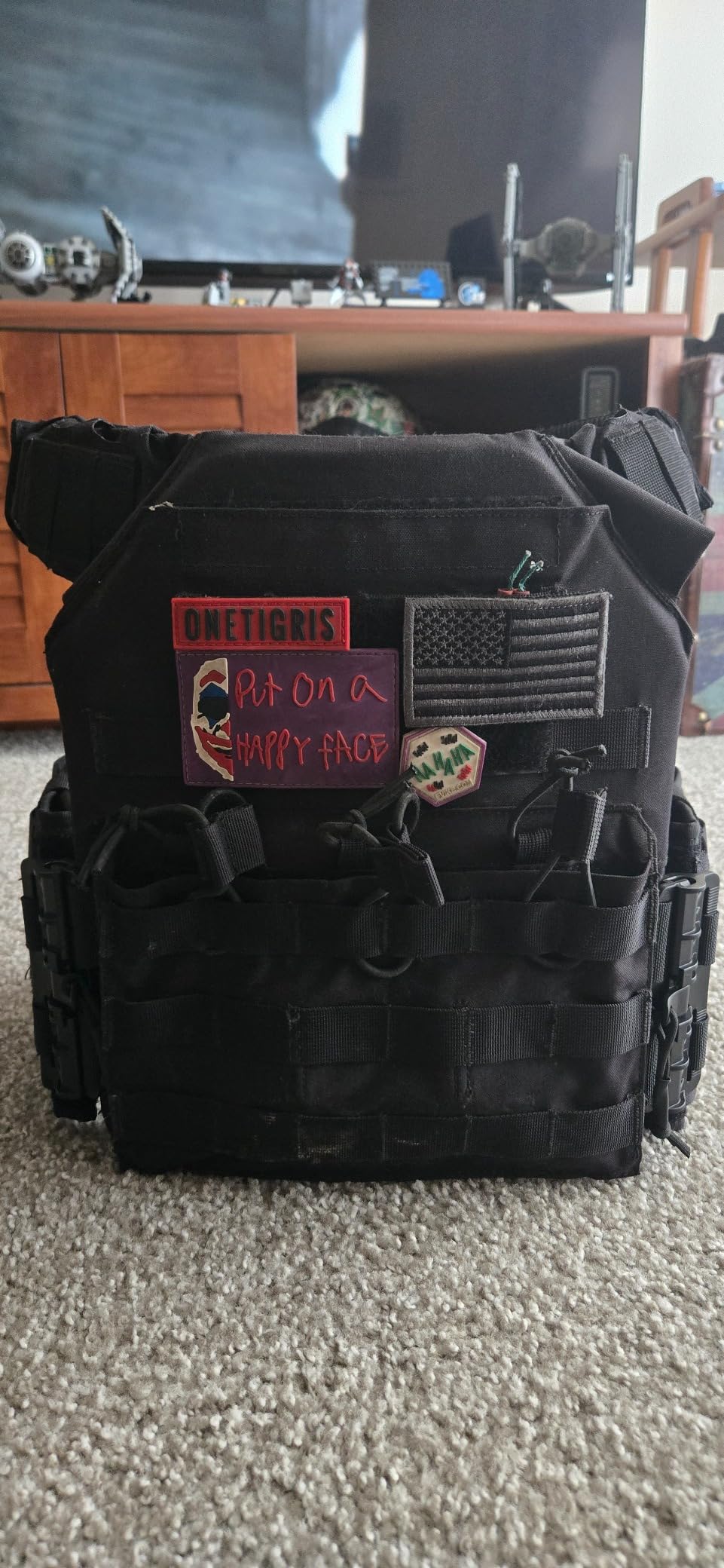 ONETIGRIS DOOM Airsoft Tactical Vest, Adjustable MOLLE Combat Vest for Men | 500D Nylon, Quick-Release Buckles, Fits 10 x 12 in Insert Panels, 36-46 in Waist, Adjustable fit & Breathable customer photo 1
