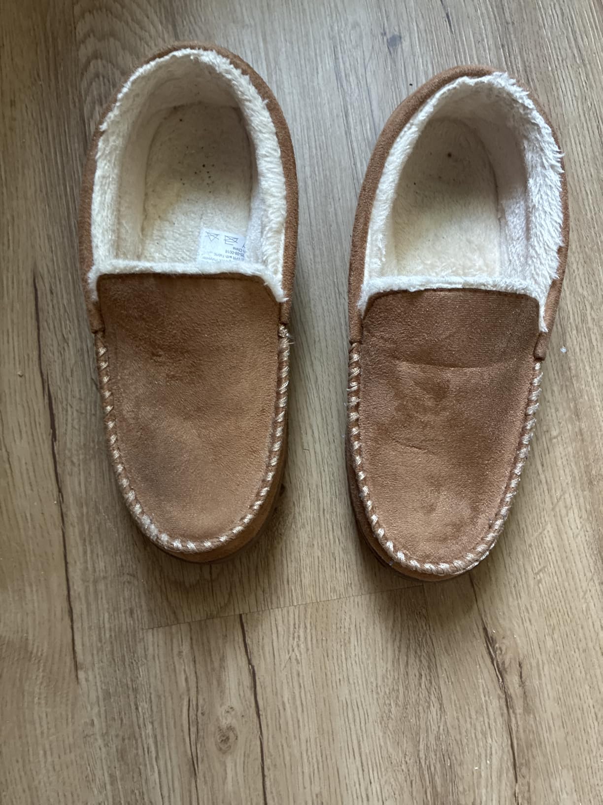 Lulex Moccasins for Men House Slippers Indoor Outdoor Plush Mens Bedroom Shoes with Hard Sole customer photo 2