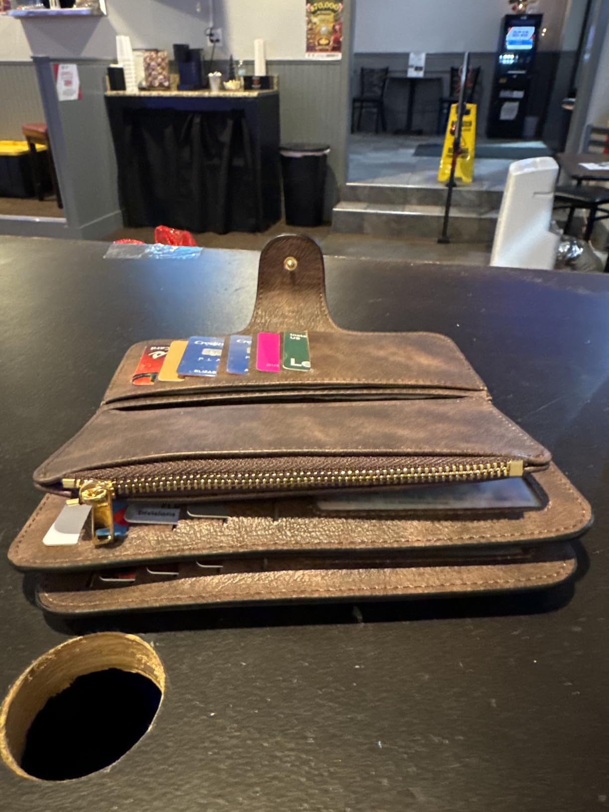 RFID Wallet for Women Bifold Wallet with ID Window customer photo 2
