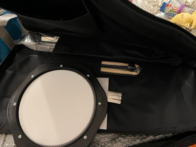 Giantex Percussion Glockenspiel Bell Kit 30 Notes with Carry Case, Practice Pad, Adjustable Height Stand, Bell Mallets, Wooden Sticks, Music Stand customer photo 2