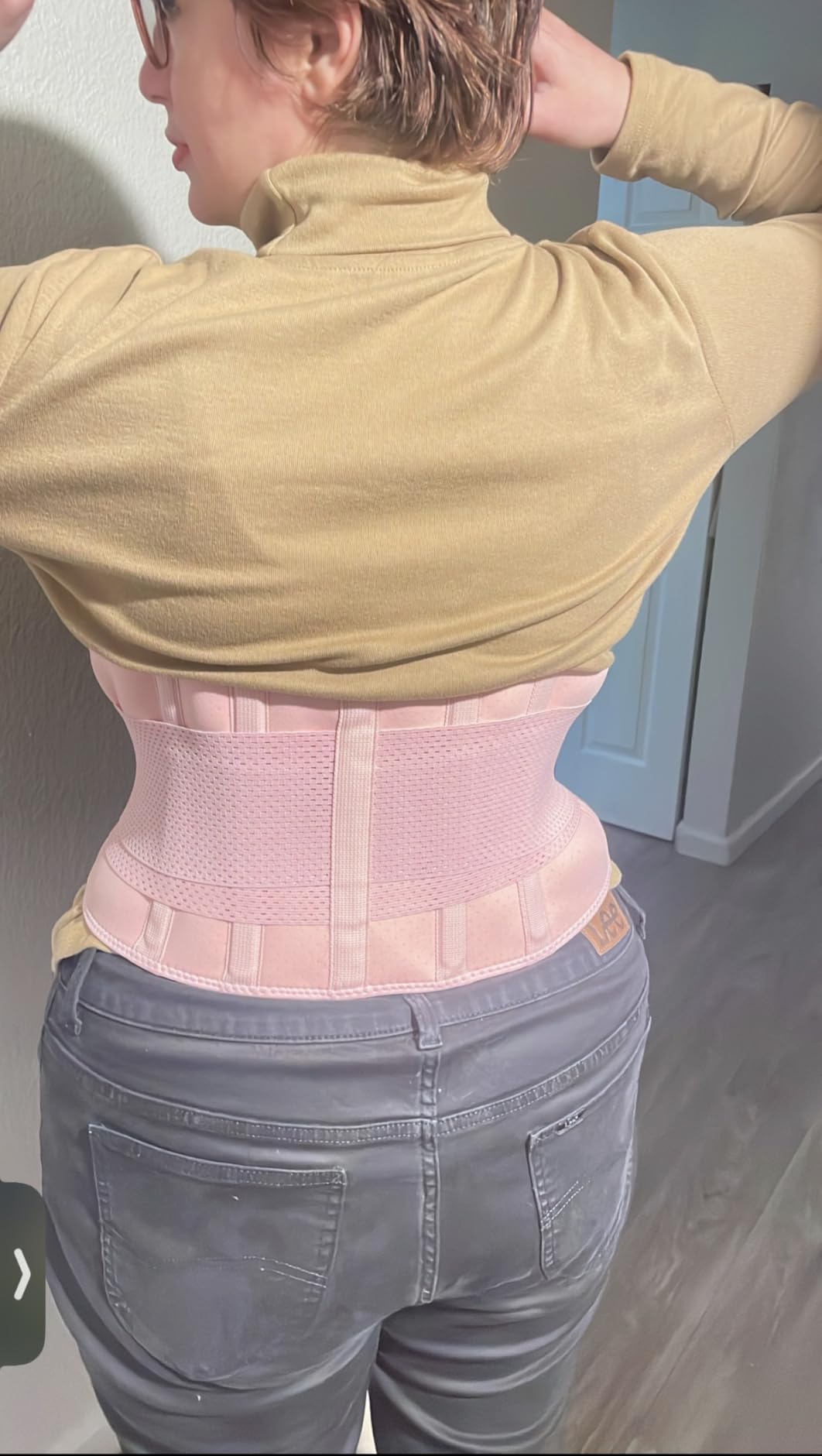 FEATOL Back Brace for Lower Back Pain, Back Support Belt for Women & Men, Breathable Lower Back Brace with Lumbar Pad, Lower Back Pain Relief for Herniated Disc, Sciatica, Scoliosis plus size customer photo 2