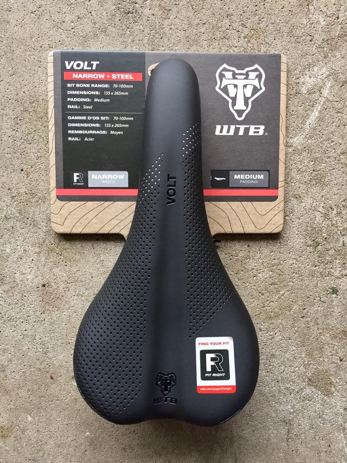 WTB Volt Bike Seat (Saddle) - Comfortable Medium Thickness Padding - Mountain, Gravel & E-Bikes (3 Sizes, 3 Rail Options) customer photo 1