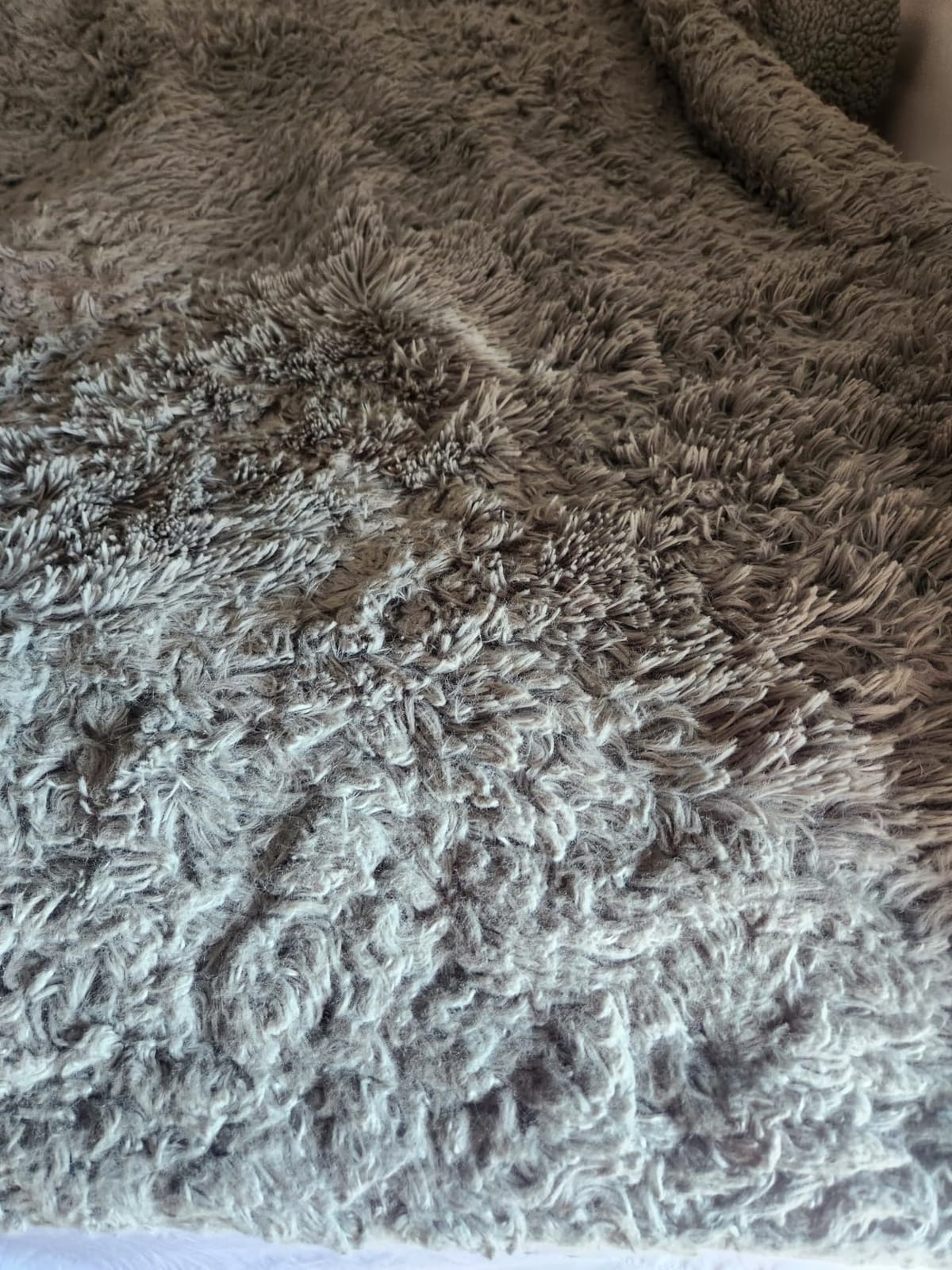 Bedsure Faux Fur Fluffy Fleece Sherpa Blanket Couch Throw Grey 50x60 | Fuzzy Plush, Thick Warm, Fall, Comfort Cozy Soft Home Room Decor, Couch Bed customer photo 1