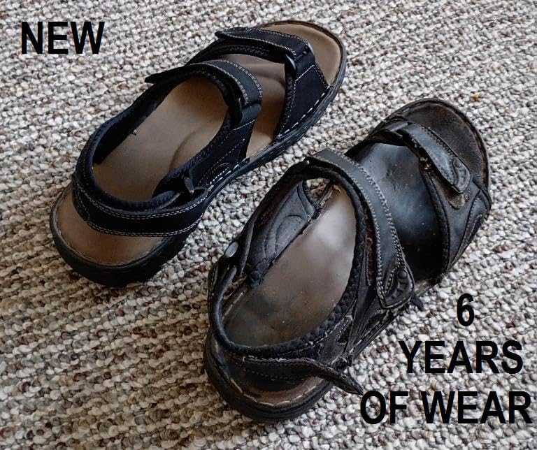 Jousen Men's Leather Hiking Sandals with Arch Support customer photo 2
