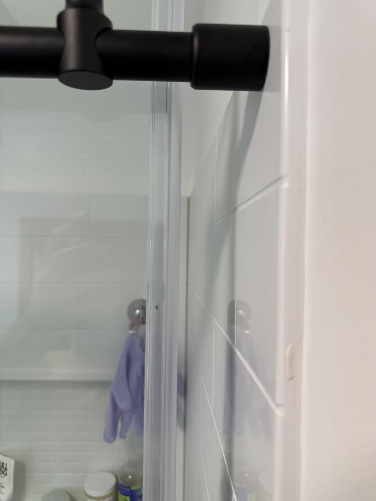 Woodbridge Frameless Sliding Shower Door, 56 in. - 60 in. Width, 76 in. Height, 3/8 in. (10 mm) Clear Tempered Glass,Chrome Finish, MBSDC6076-C customer photo 2