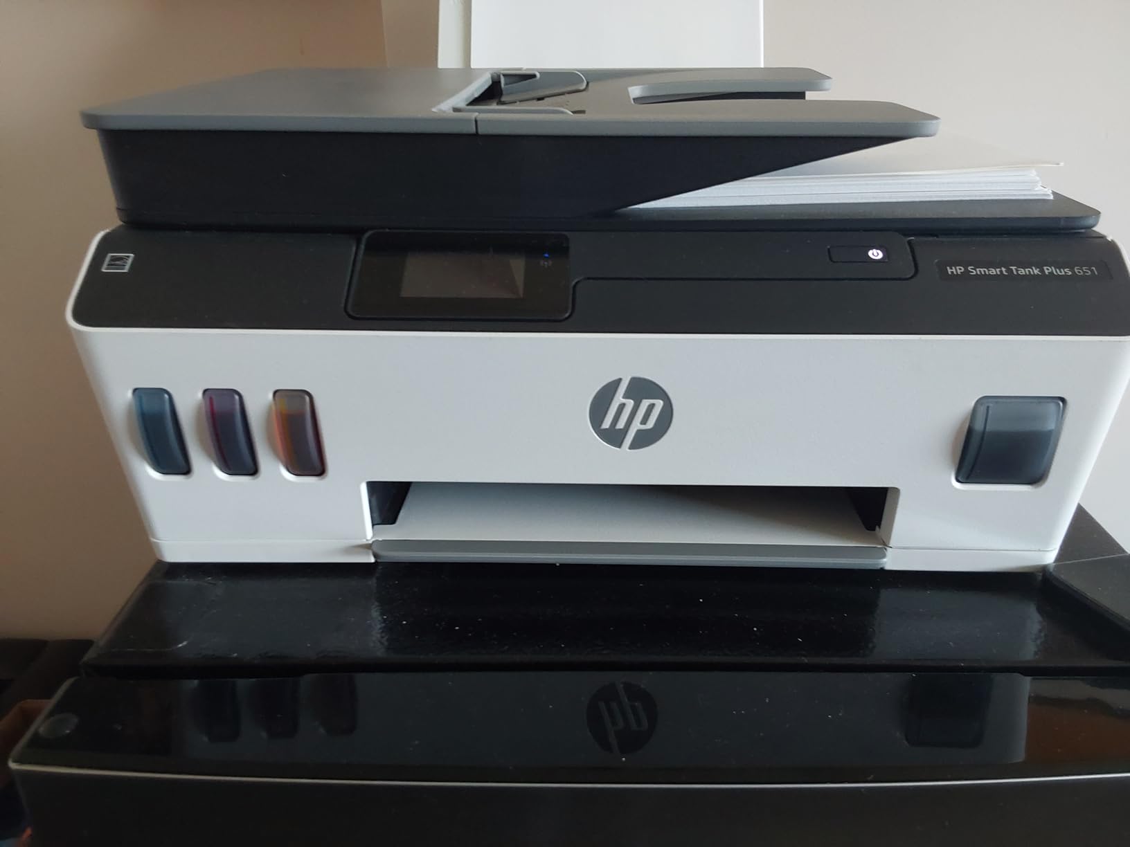 HP Smart Tank Plus 651 Wireless All-in-One Printer, Ink Tank Printer-for-Home Use, 2 Years of Ink Included Auto Document Feeder, Mobile Print, Scan, Copy, Fax. (7XV38A) customer photo 1