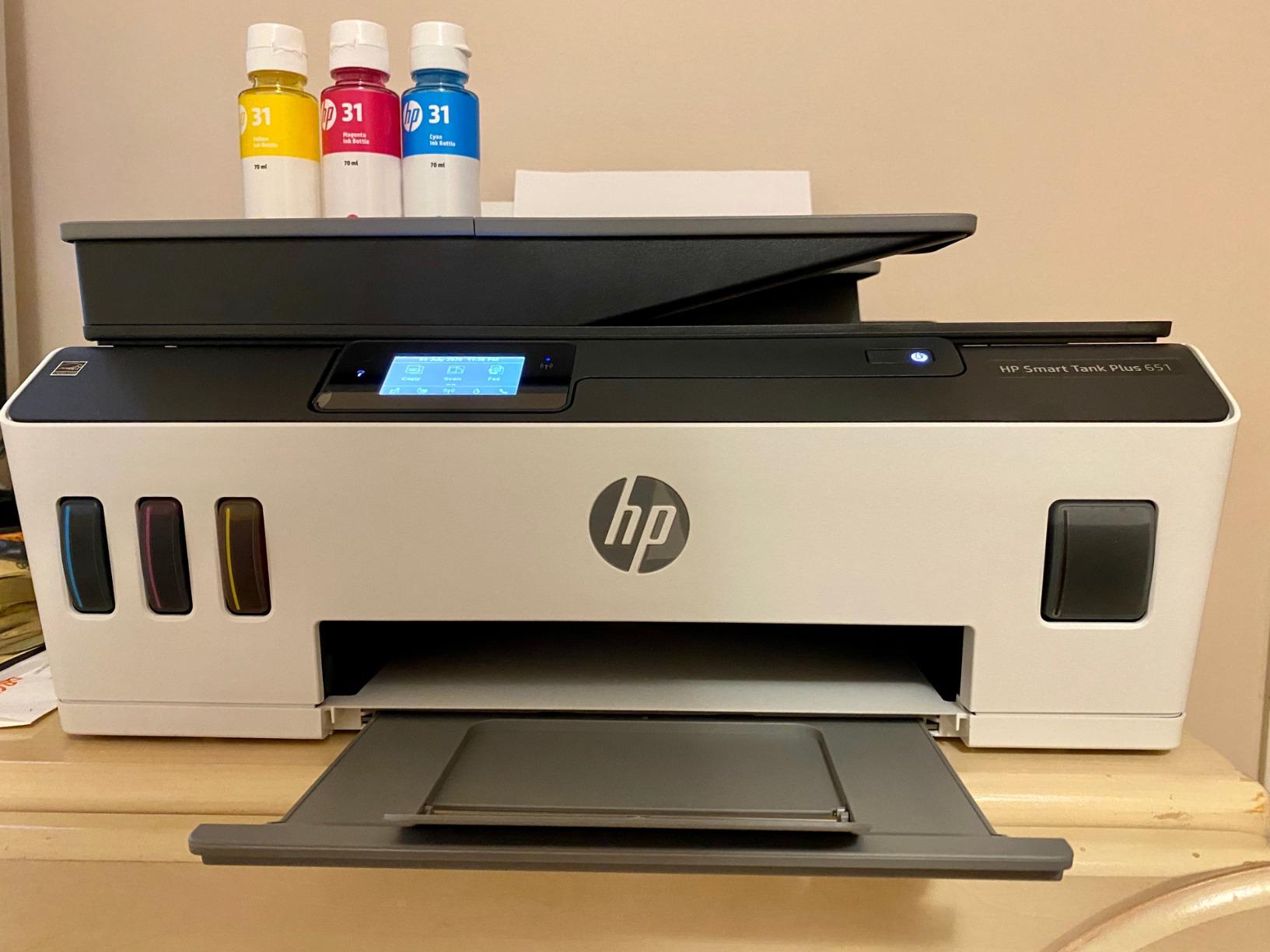 HP Smart Tank Plus 651 Wireless All-in-One Printer, Ink Tank Printer-for-Home Use, 2 Years of Ink Included Auto Document Feeder, Mobile Print, Scan, Copy, Fax. (7XV38A) customer photo 2