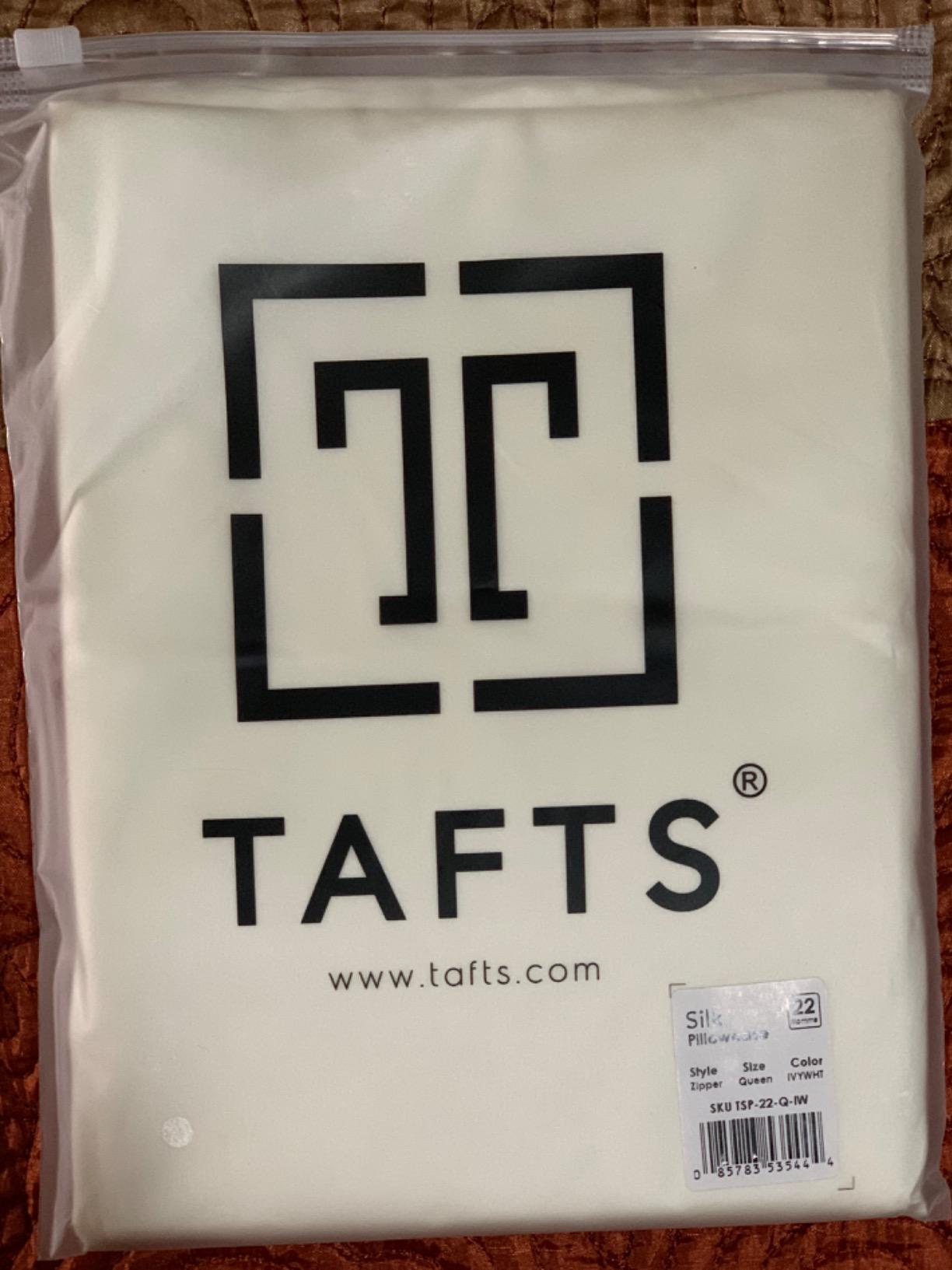 Tafts Pillow Cases - 22mm 100% Pure Mulberry 6A Silk Pillowcase for Hair & Skin with Zipper Closure, Cooling, Natural, Organic, Double Sided Silk Pillow Case (Ivory White, Queen 20x30 1pc) customer photo 1