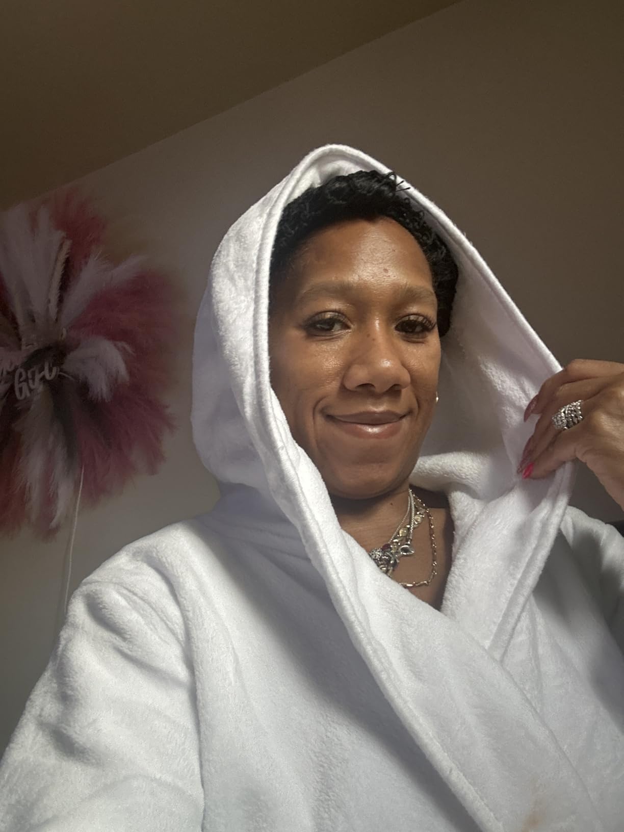 Premium Ultra Soft Robes for Women with Hood Plush Fleece Long Bathrobe customer photo 1