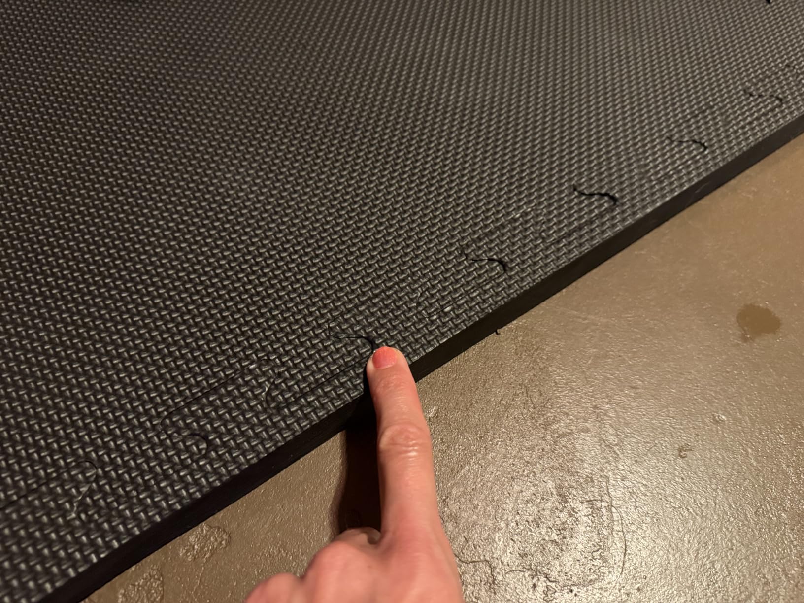 ProsourceFit Weaved Pattern Extra Thick Exercise Puzzle Mat 1-inch, EVA Foam Interlocking Tiles for Protective, Cushioned Flooring for Home and Gym Equipment; Grey, 72 SQ FT, 18 Tiles customer photo 1