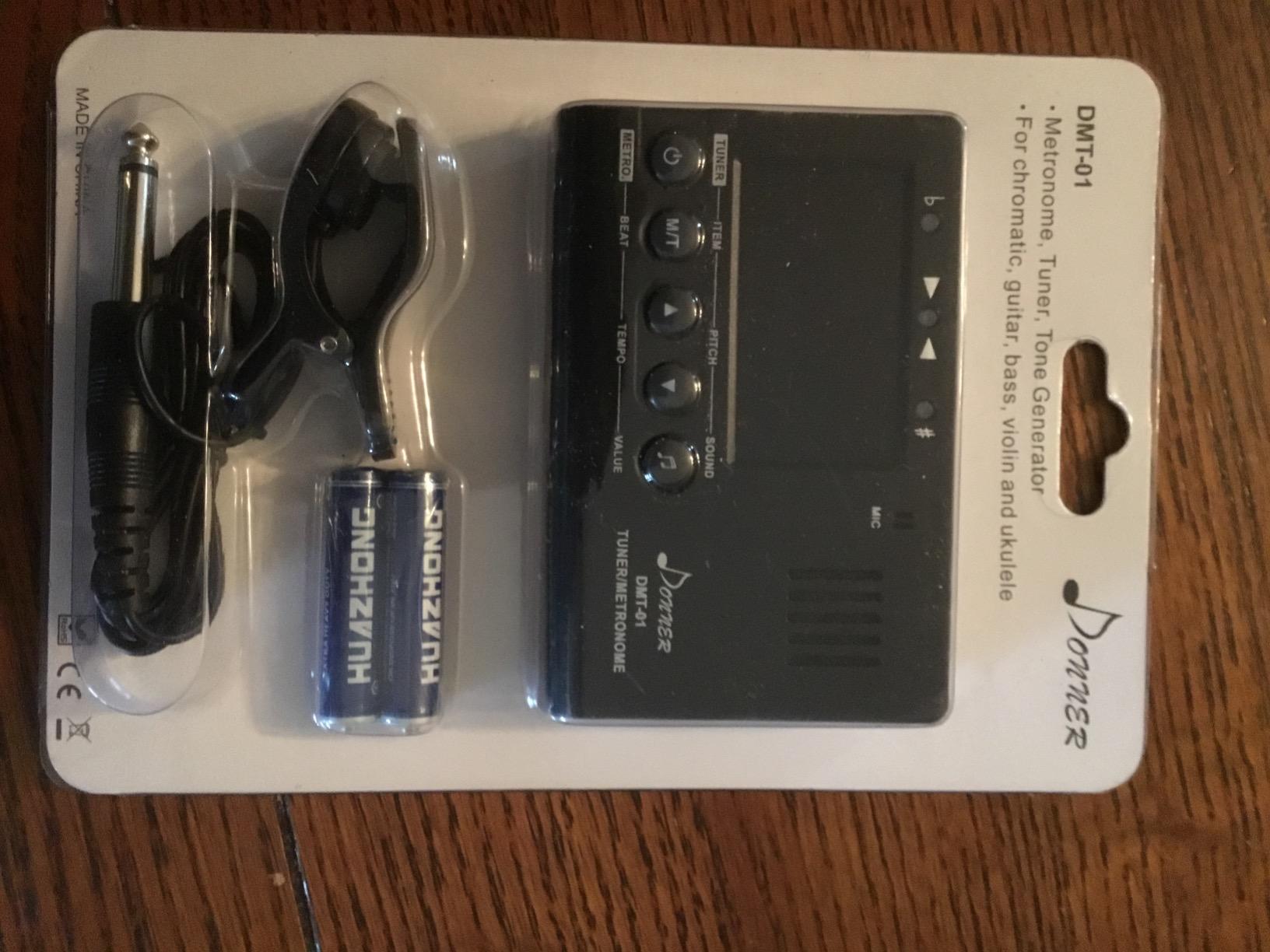 Donner Metronome Tuner for All Instruments - Guitar, Bass, Violin, Ukulele, Trumpet, Chromatic, Clarinet, Flute, 3 in 1 Digital Metronome with Tuner/Metronome/Tone Generator, DMT-01 customer photo 2